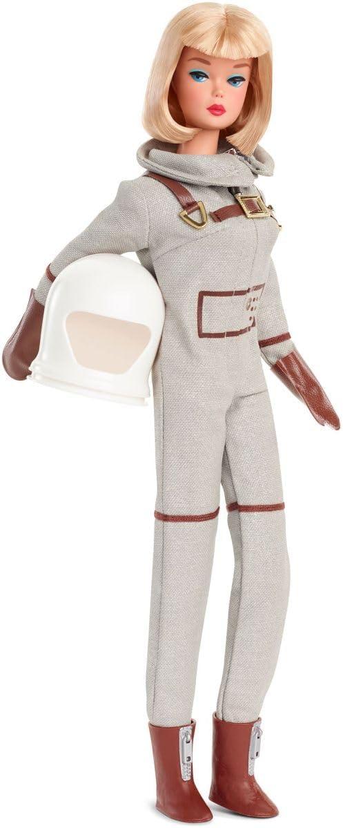 imageBarbie Miss Astronaut Doll Collectible with Silver Suit Space Boots ampamp Helmet Accessory 1965 Vintage Repro Amazon Exclusive