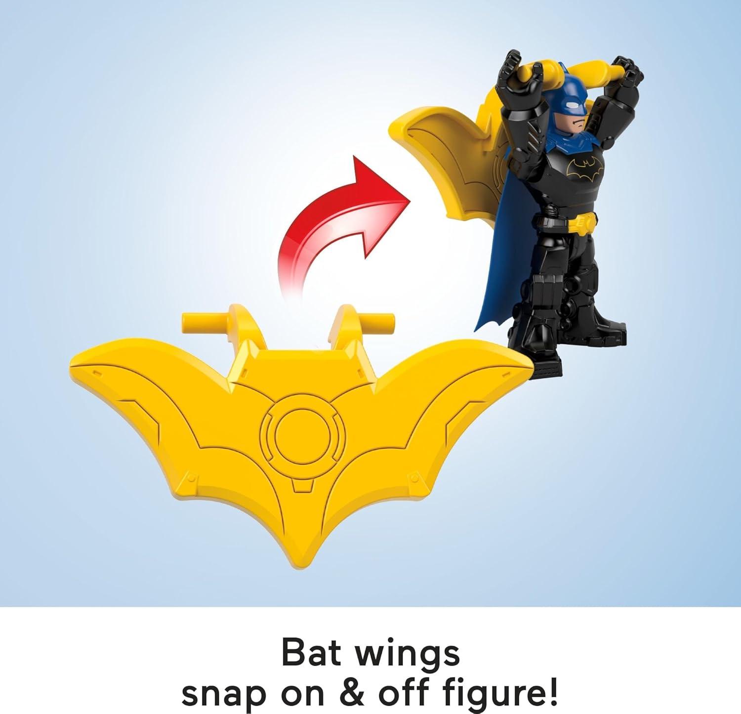 imageFisherPrice Imaginext DC Super Friends Metal Force Action Figure ampamp Accessories Set Includes 3inch Batman with Spinning Blade