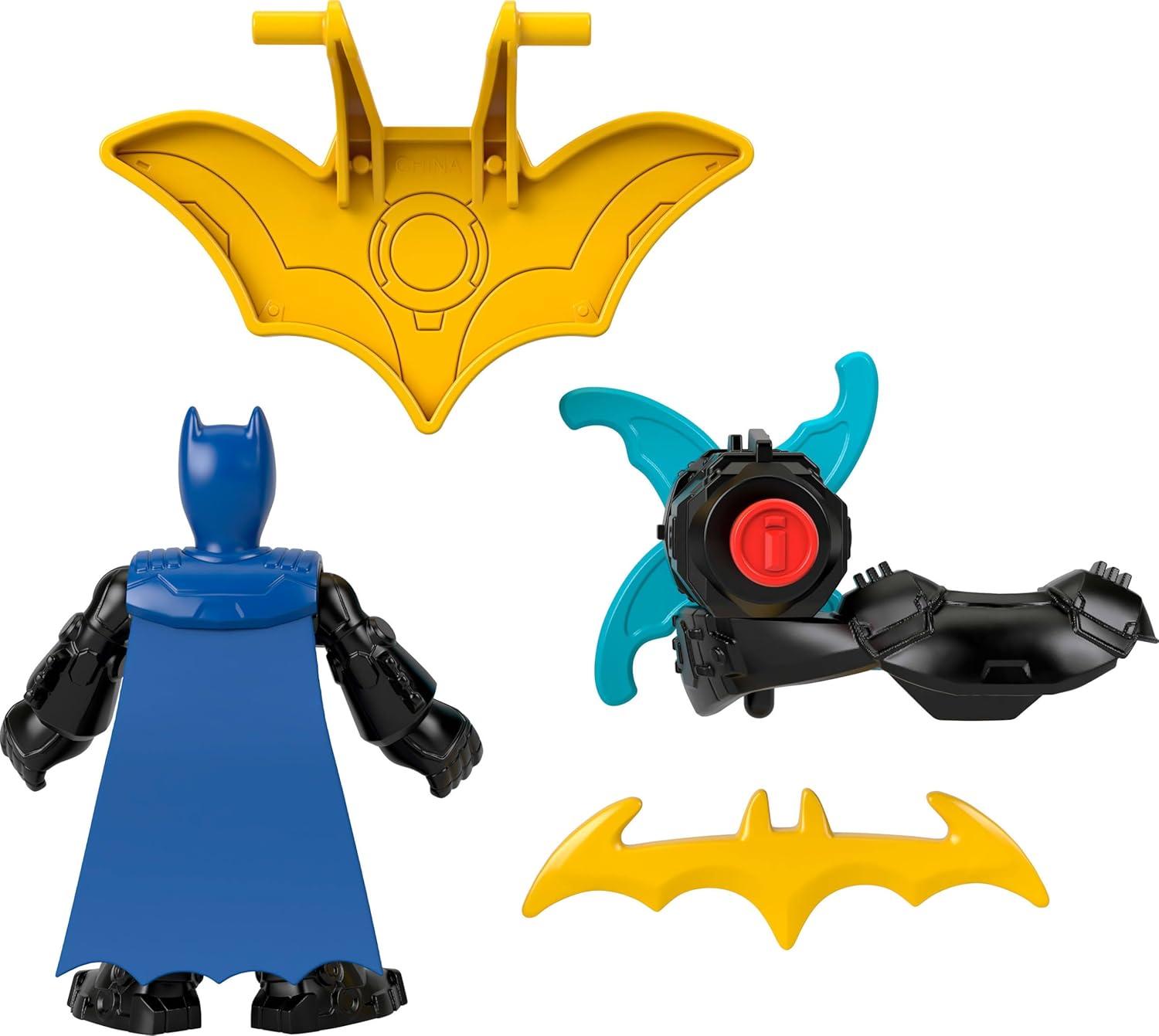 imageFisherPrice Imaginext DC Super Friends Metal Force Action Figure ampamp Accessories Set Includes 3inch Batman with Spinning Blade