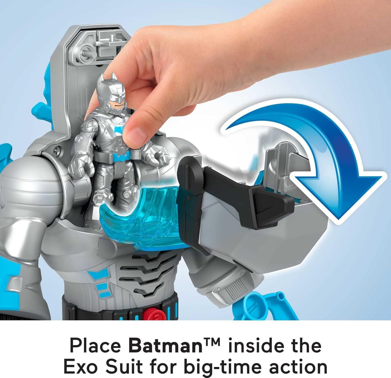 imageFisherPrice Imaginext DC Super Friends Robot Toy The Joker Insider ampamp LaffBot 12Inch with Lights Sounds ampamp Figure for Kids Ages 3 YearsMulticolor