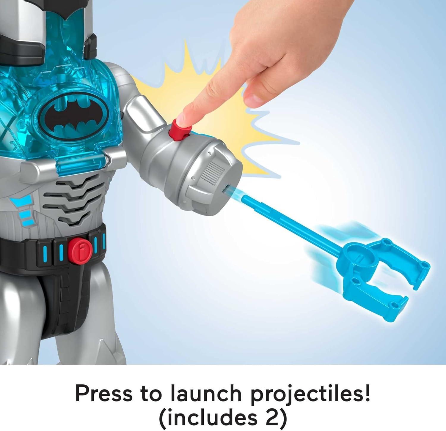 imageFisherPrice Imaginext DC Super Friends Robot Toy The Joker Insider ampamp LaffBot 12Inch with Lights Sounds ampamp Figure for Kids Ages 3 YearsMulticolor