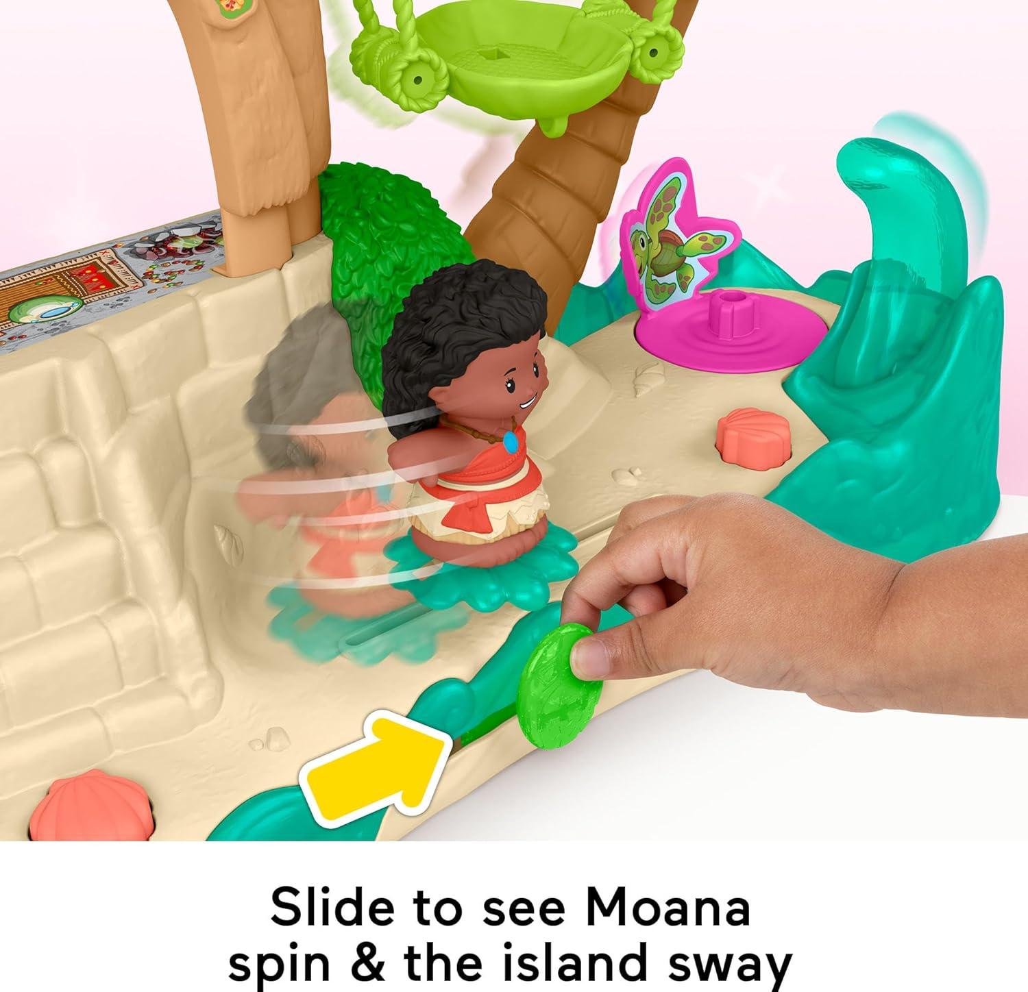 imageFisherPrice Little People Toddler Toy Disney Princess Moana Adventure Village Playset with Figures for Pretend Play Kids Ages 18 Months