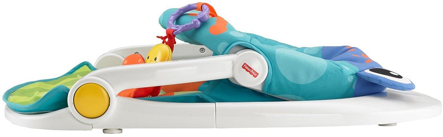 imageFisherPrice Portable Baby Chair SitMeUp Floor Seat With Developmental Toys ampamp Machine Washable Seat Pad Pacific Pebble1 Count Pack of 1