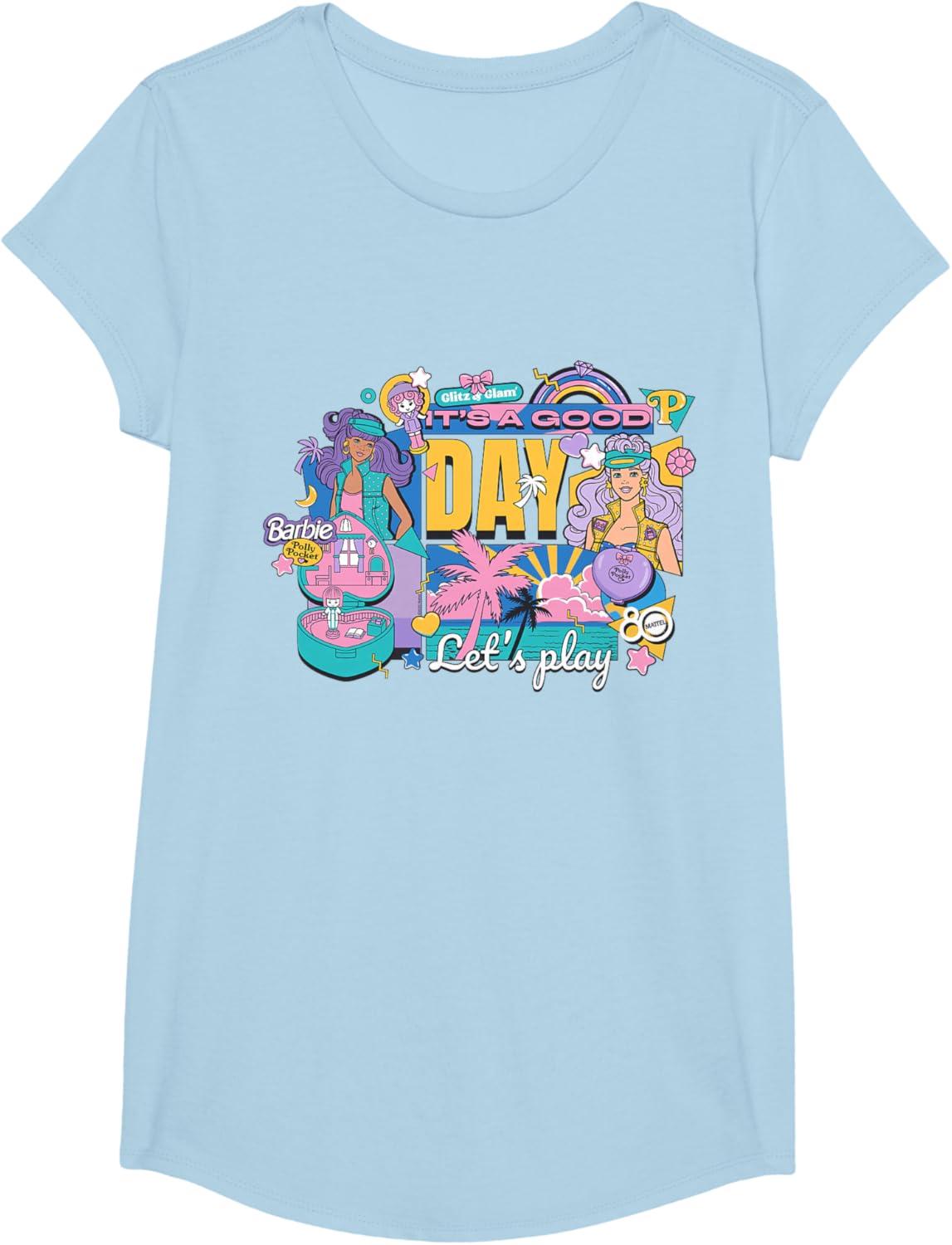 imageMattel 80th Its a Good Day Lets Play TShirtBaby Blue