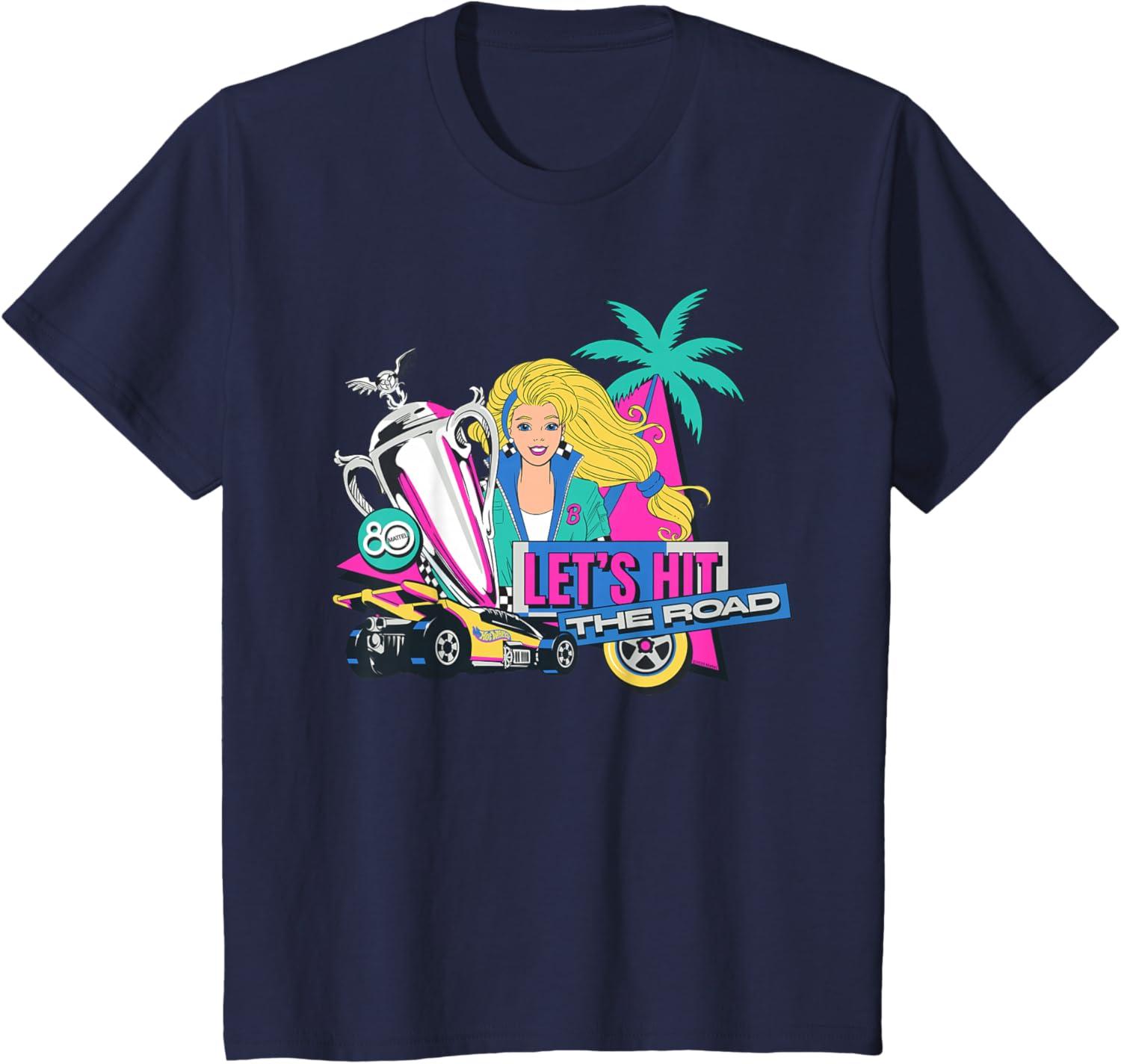 imageMattel 80th Lets Hit the Road TShirtNavy Blue