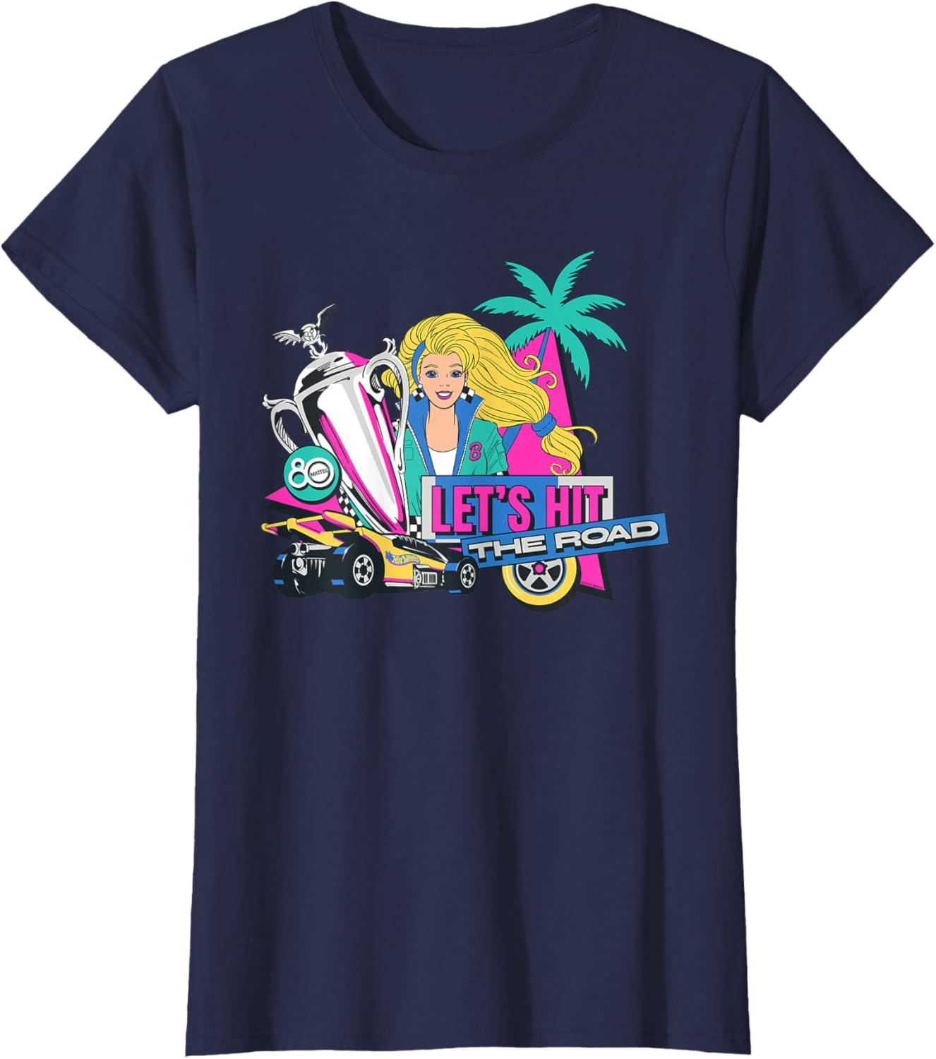 imageMattel 80th Lets Hit the Road TShirtNavy Blue
