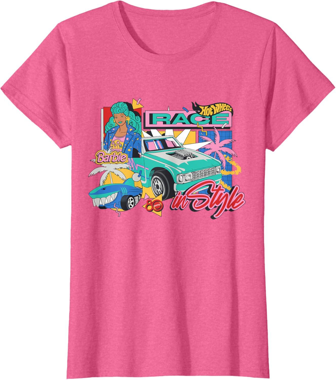 imageMattel 80th Race in Style TShirtPink Heather