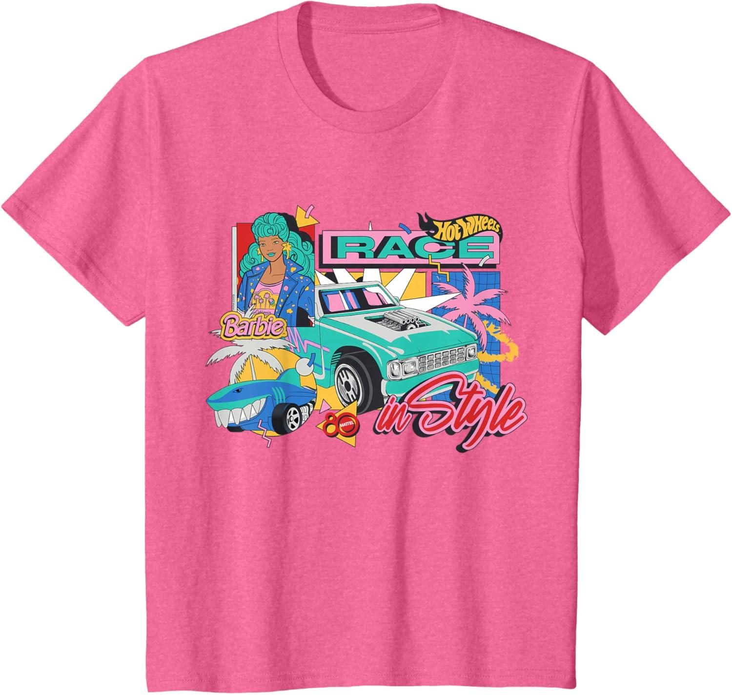 imageMattel 80th Race in Style TShirtPink Heather