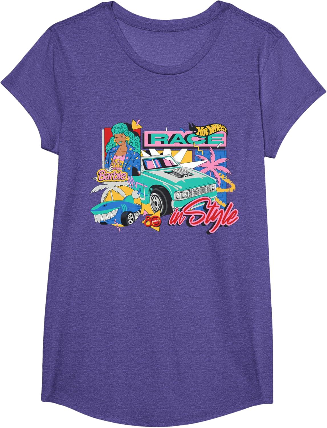 imageMattel 80th Race in Style TShirtPurple Heather
