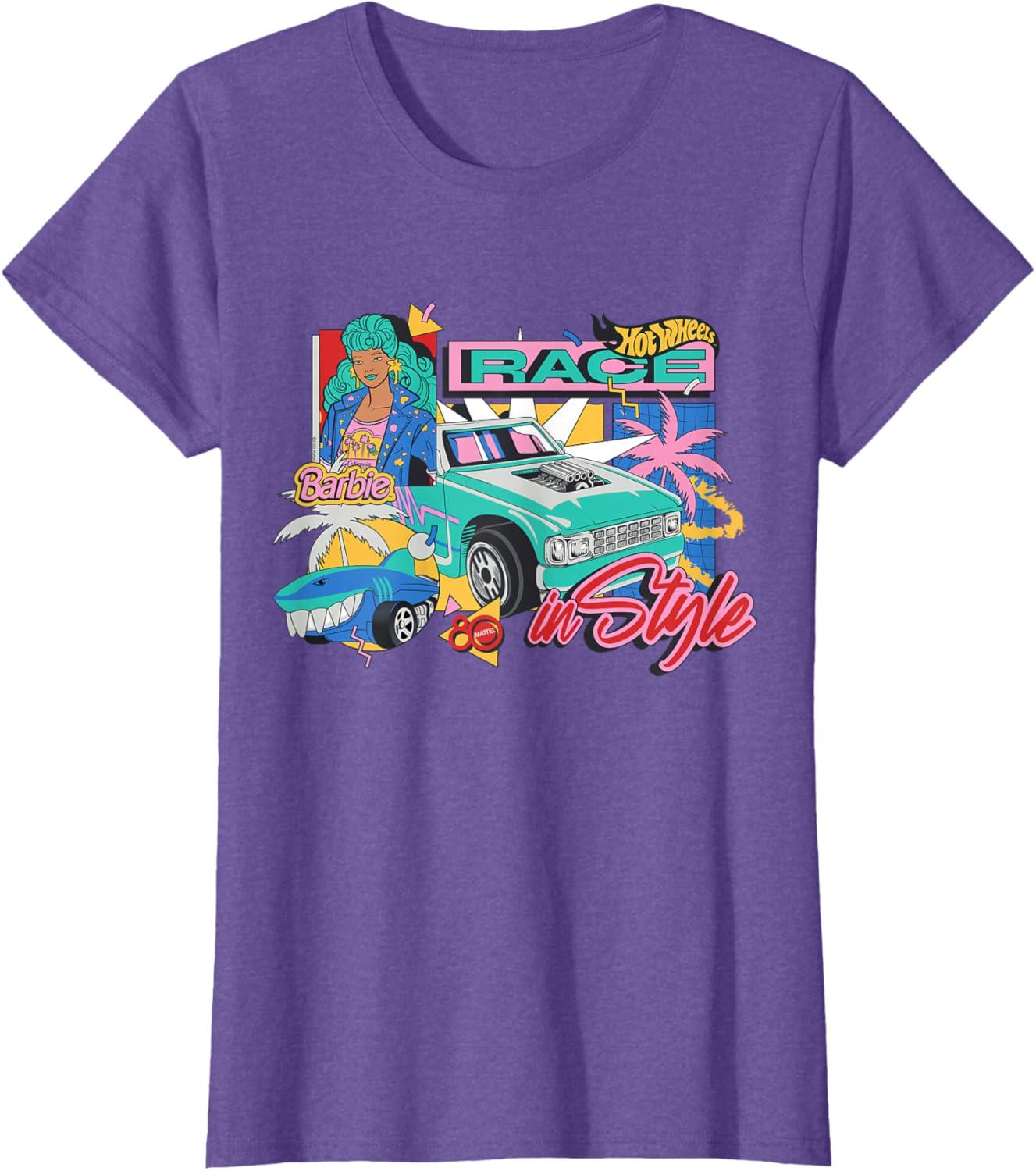 imageMattel 80th Race in Style TShirtPurple Heather