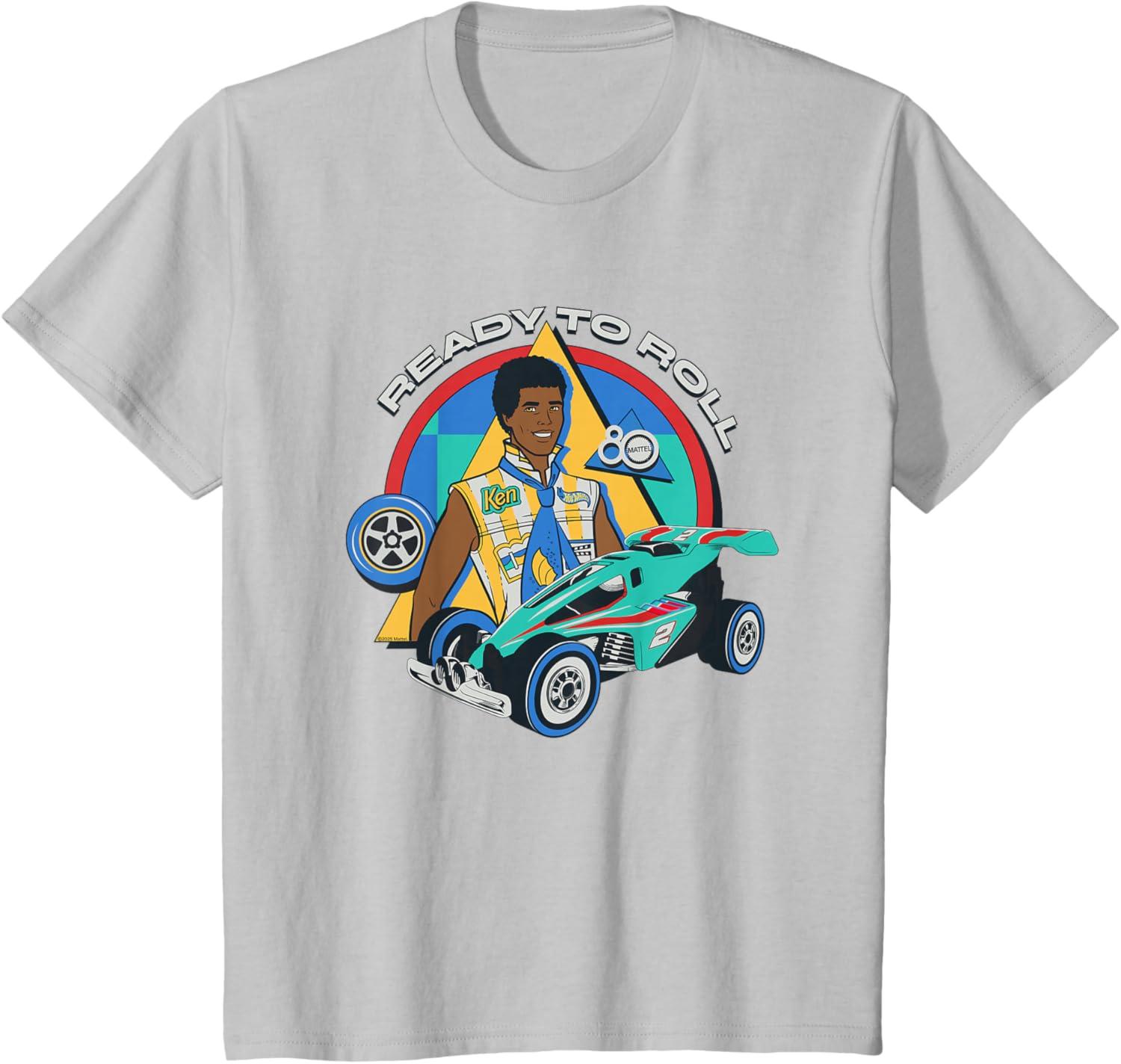 imageMattel 80th Ready to Roll TShirtSilver Grey