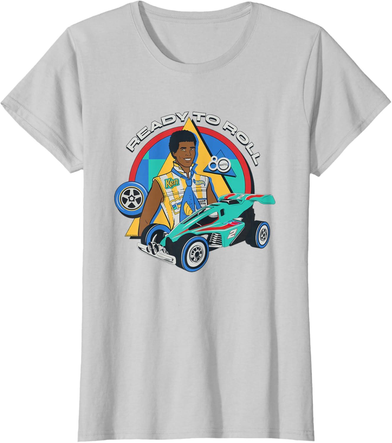imageMattel 80th Ready to Roll TShirtSilver Grey