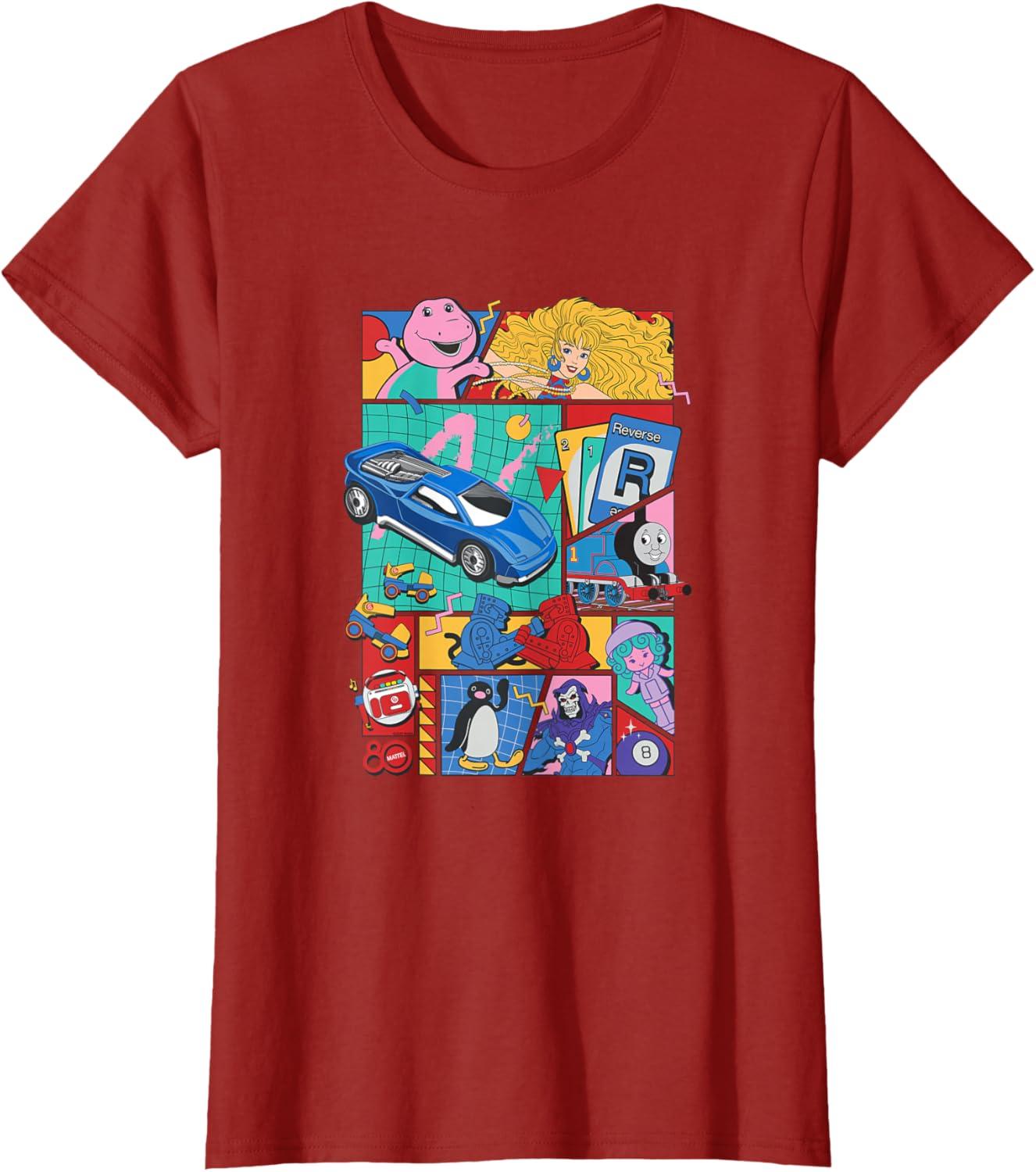 imageMattel 80th Throwback TShirtCranberry Red