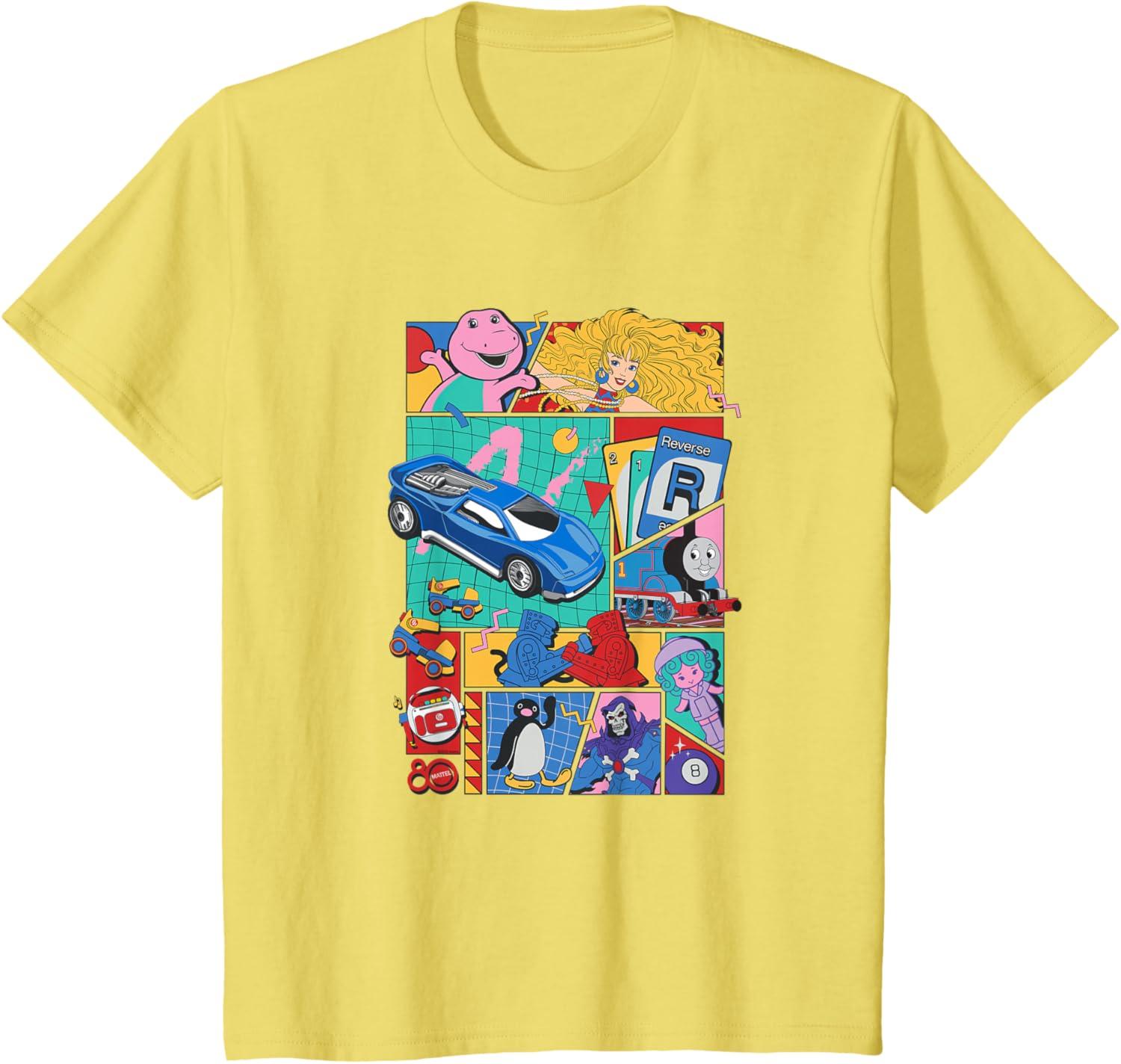imageMattel 80th Throwback TShirtLemon Yellow