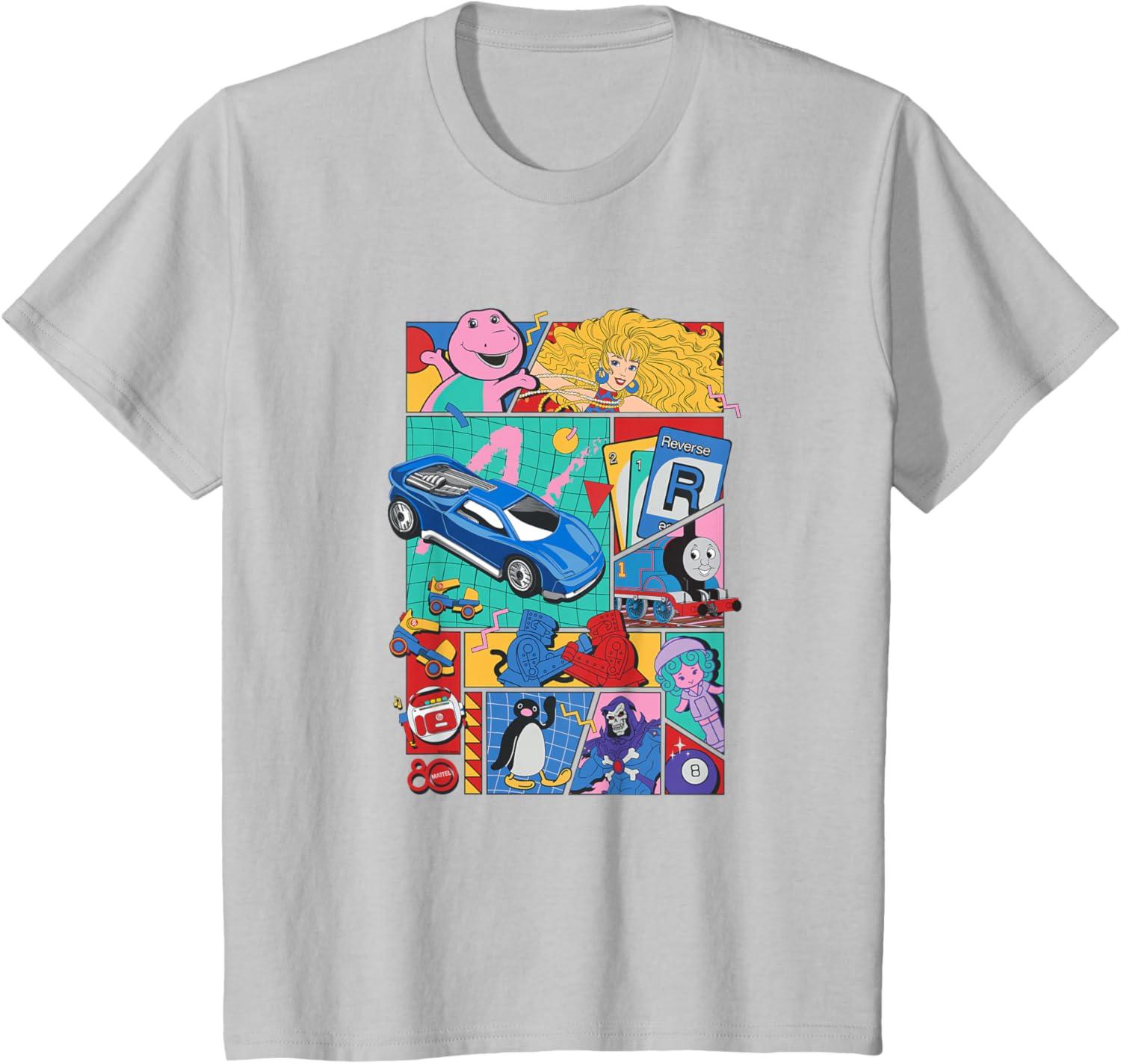 imageMattel 80th Throwback TShirtSilver Grey