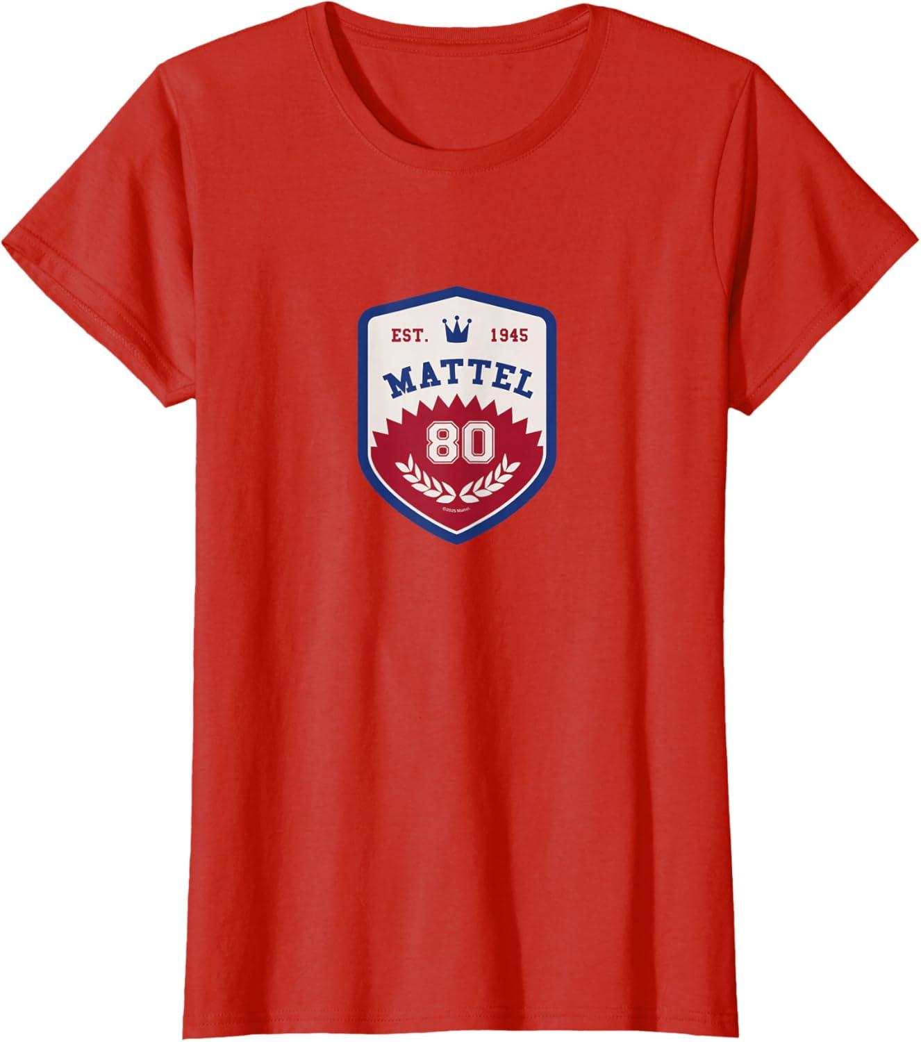imageMattel 80th Varsity Badge TShirtRed