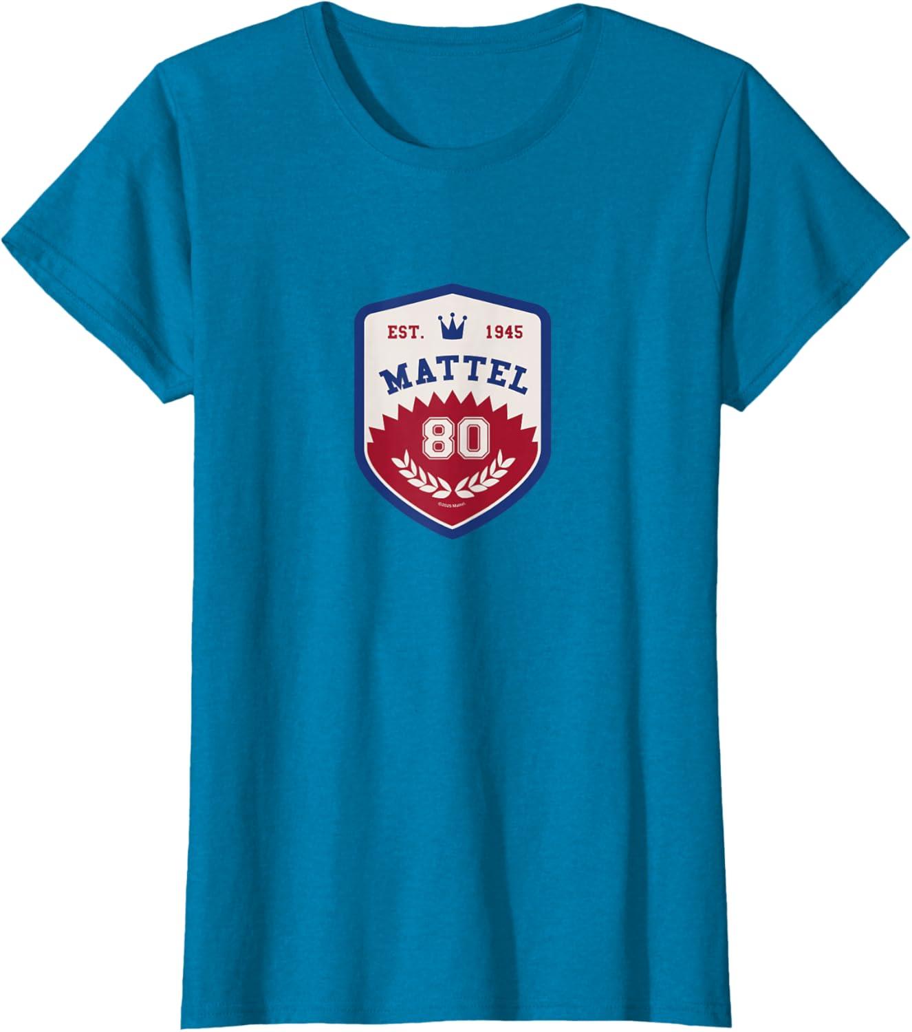 imageMattel 80th Varsity Badge TShirtSapphire Blue