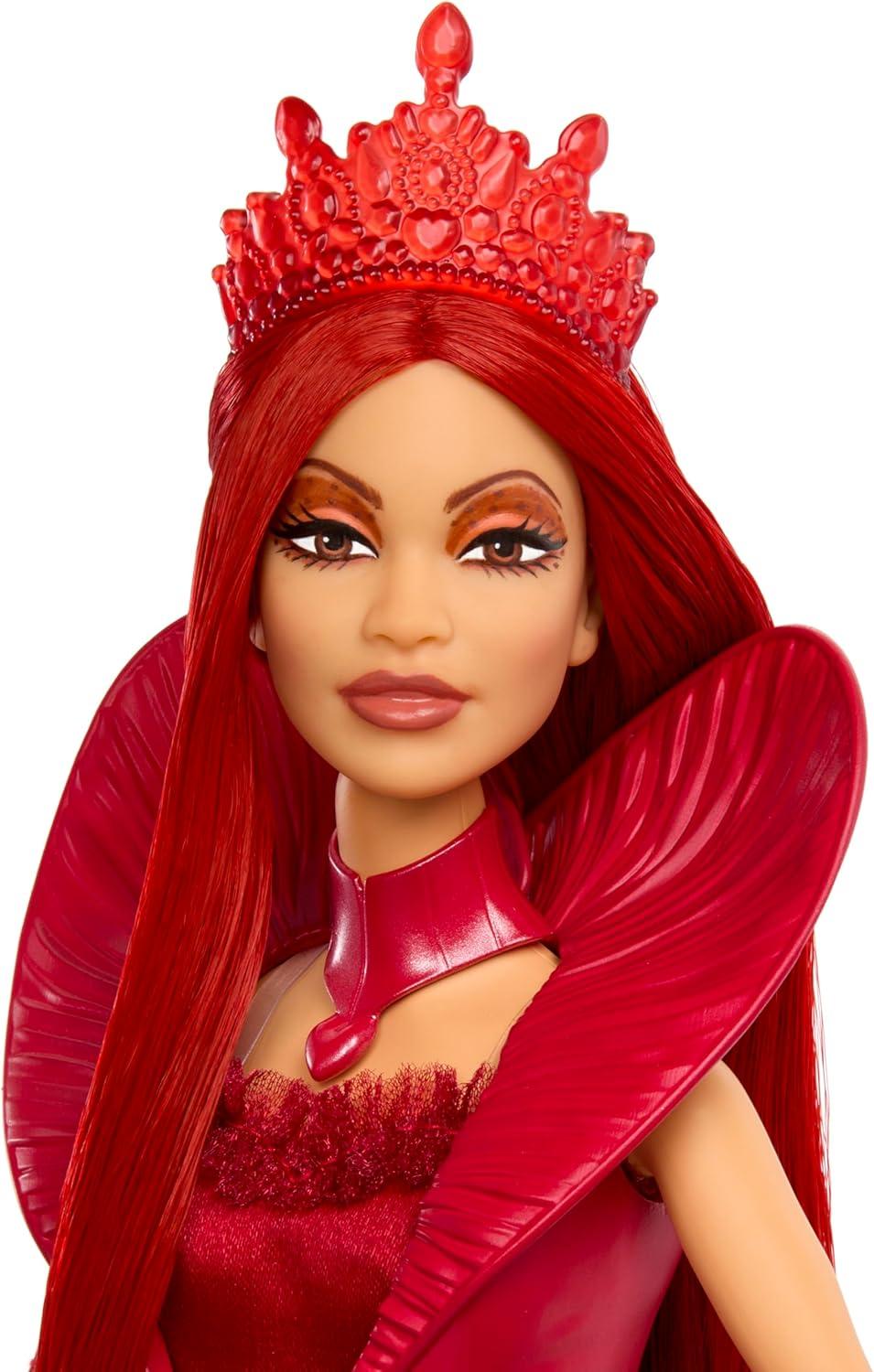 imageMattel Disney Descendants The Rise of Red Queen of Hearts Fashion Doll with MovieInspired Royal Gown ampamp Accessories Includes Display StandMulticolor