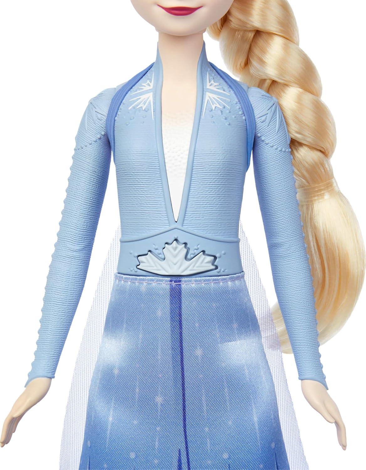 imageMattel Disney Frozen Toys Singing Elsa Doll in Signature Clothing Sings Let It Go from The Disney Movie FrozenAdventure Elsa