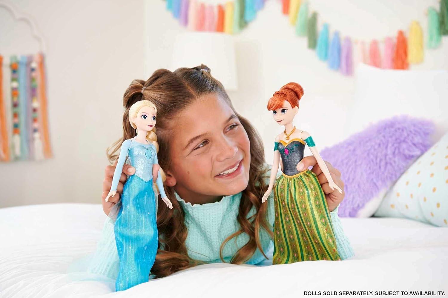 imageMattel Disney Frozen Toys Singing Elsa Doll in Signature Clothing Sings Let It Go from The Disney Movie FrozenSignature Elsa