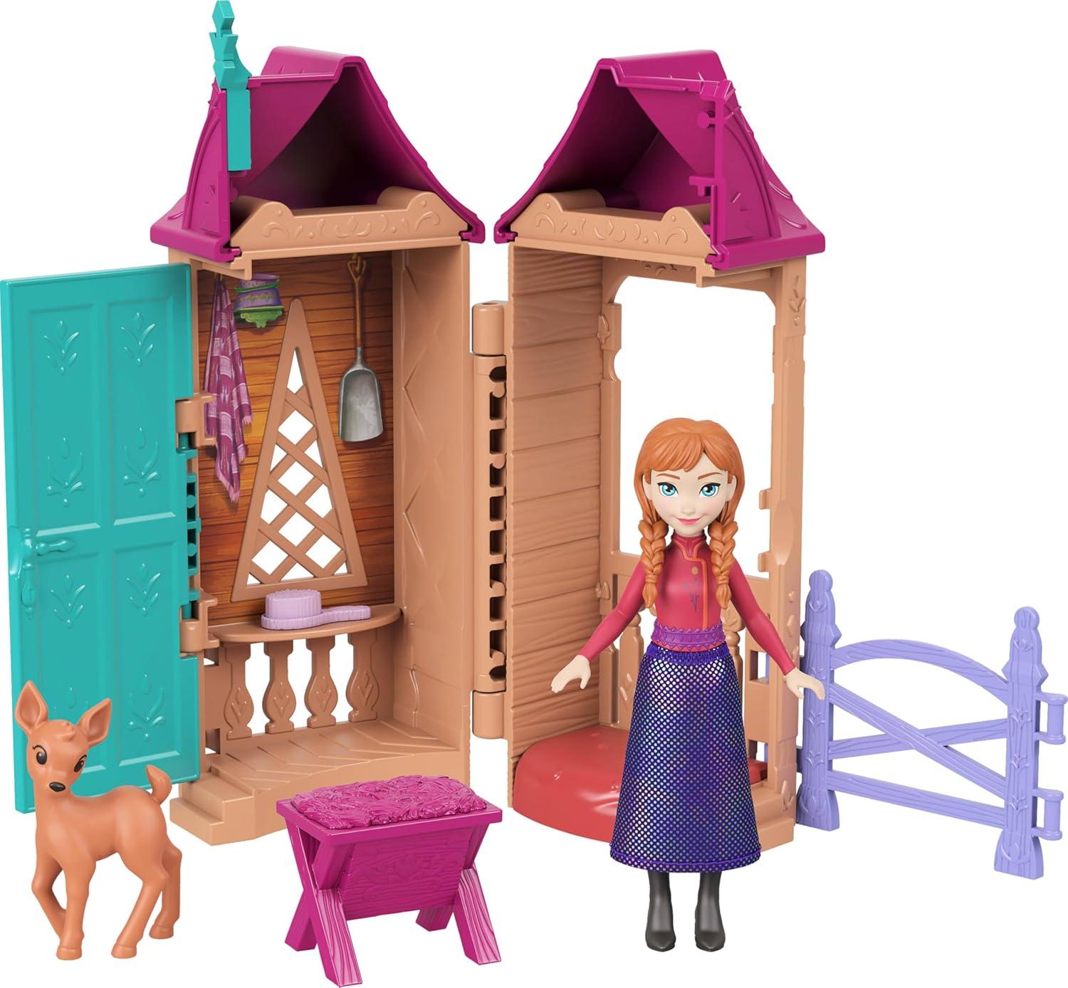 imageMattel Disney Frozen Toys Small Doll Arendelle Playset with 5 Surprises Including Doll Friend Figure ampamp 34 Village Accessories Styles May Vary