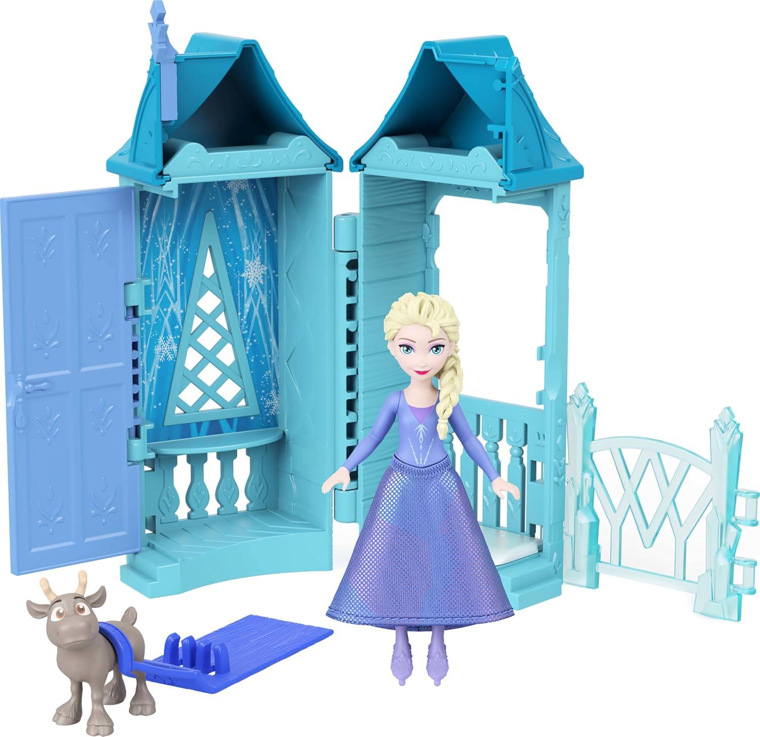 imageMattel Disney Frozen Toys Small Doll Arendelle Playset with 5 Surprises Including Doll Friend Figure ampamp 34 Village Accessories Styles May Vary