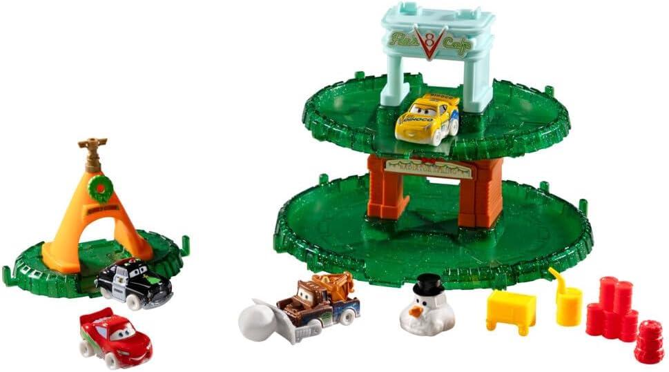 imageMattel Disney and Pixar Cars Minis 2024 Advent Calendar with 24 Pieces Surprises Include 4 Toy Mini Cars Stackable Track ampamp Storytelling Accessories