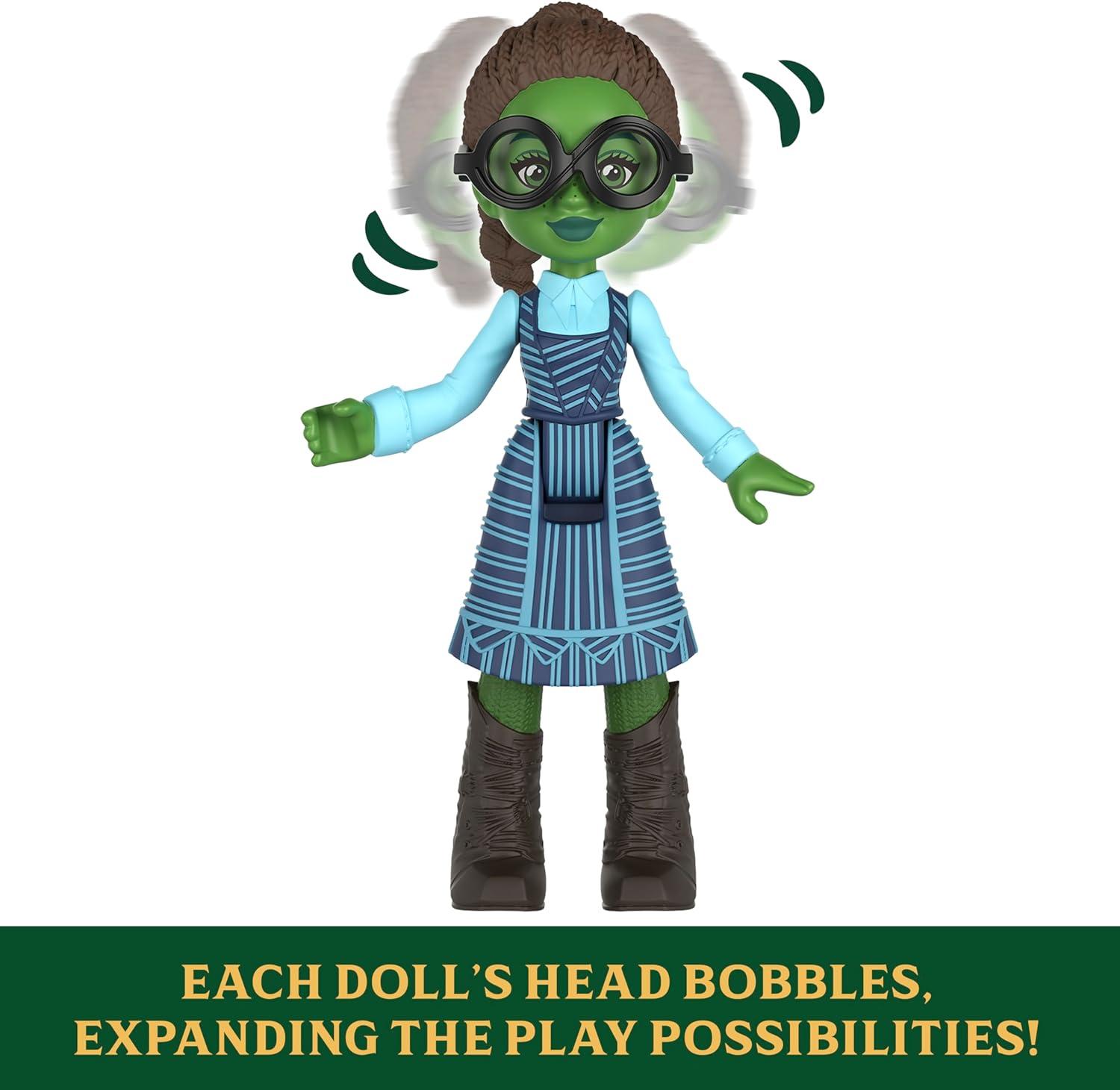 imageMattel Universal Pictures Wicked Students of Shiz Multipack 5 Small Dolls with Signature Looks and 9 Storytelling Accessories Inspired by The Movie