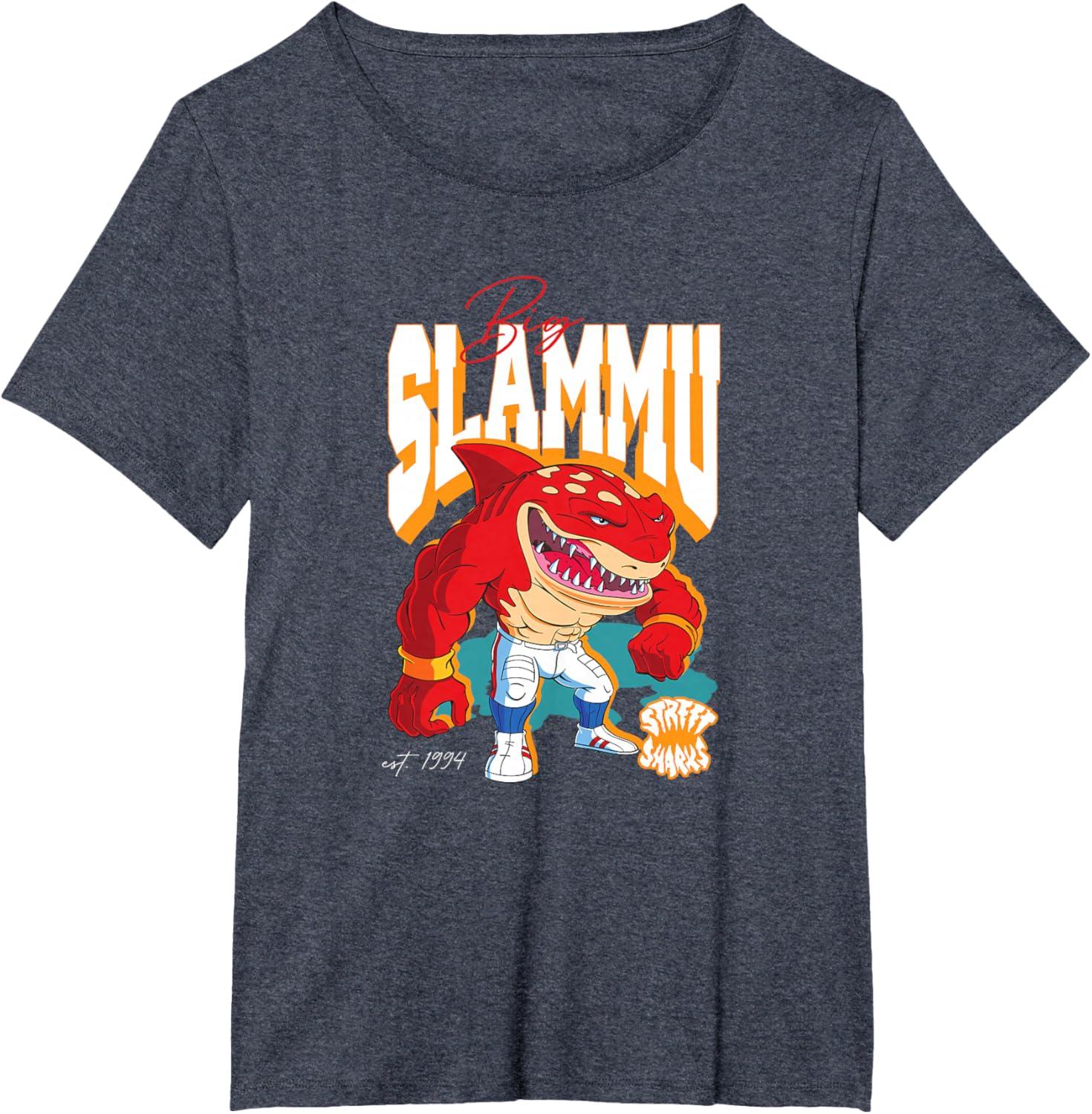 imageStreet Sharks Big Slammu TShirtHeather Blue