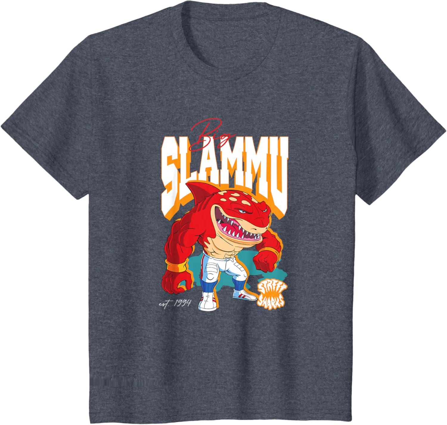 imageStreet Sharks Big Slammu TShirtHeather Blue