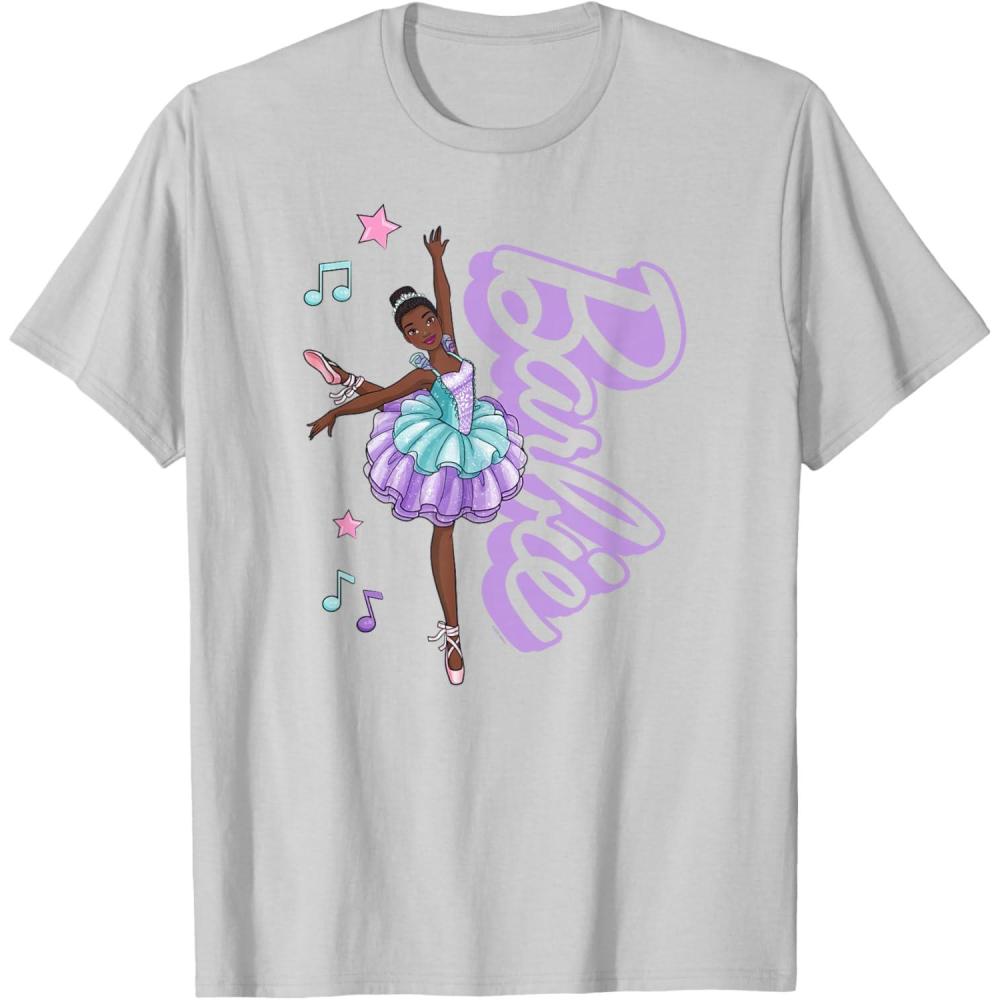 imageBarbie  Barbie Ballerina  Love Dance TShirtSilver Grey