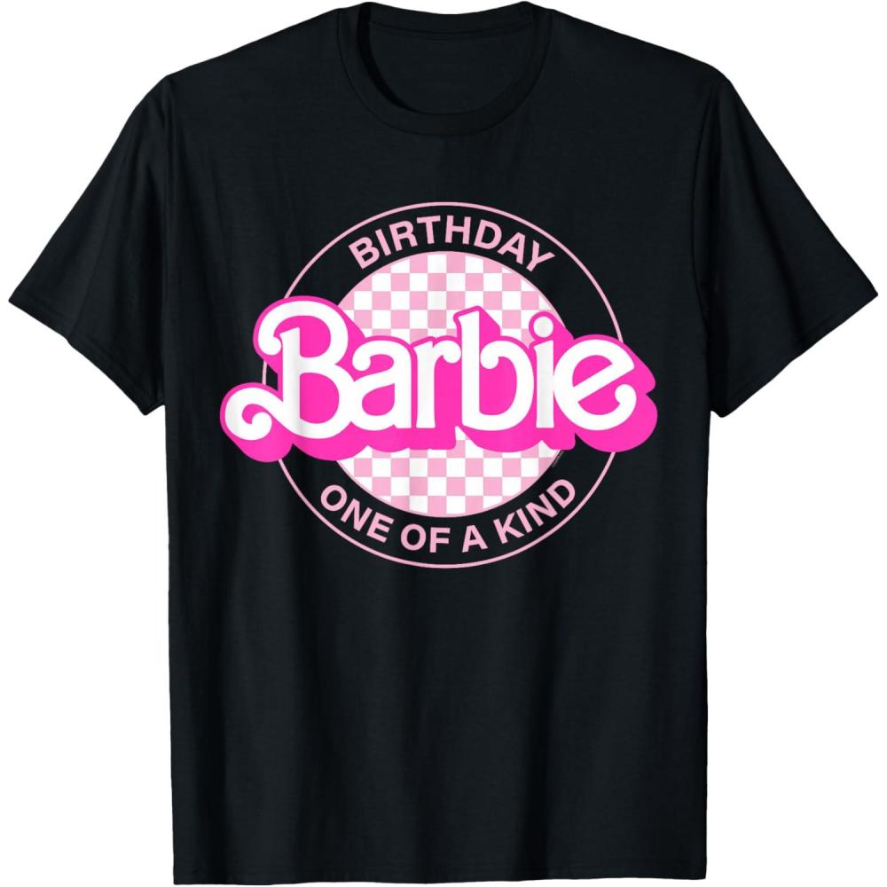 imageBarbie  Barbie Birthday Classic  One of a Kind TShirtBlack