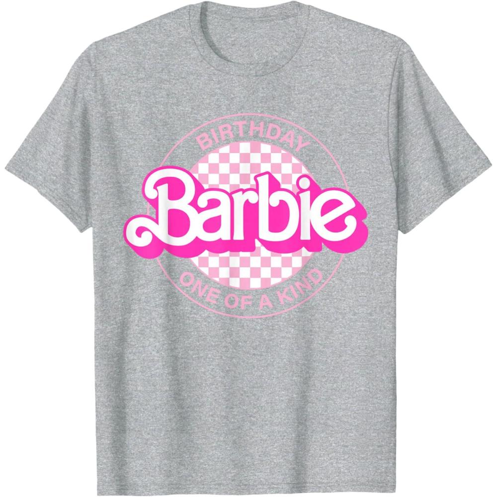 imageBarbie  Barbie Birthday Classic  One of a Kind TShirtHeather Grey
