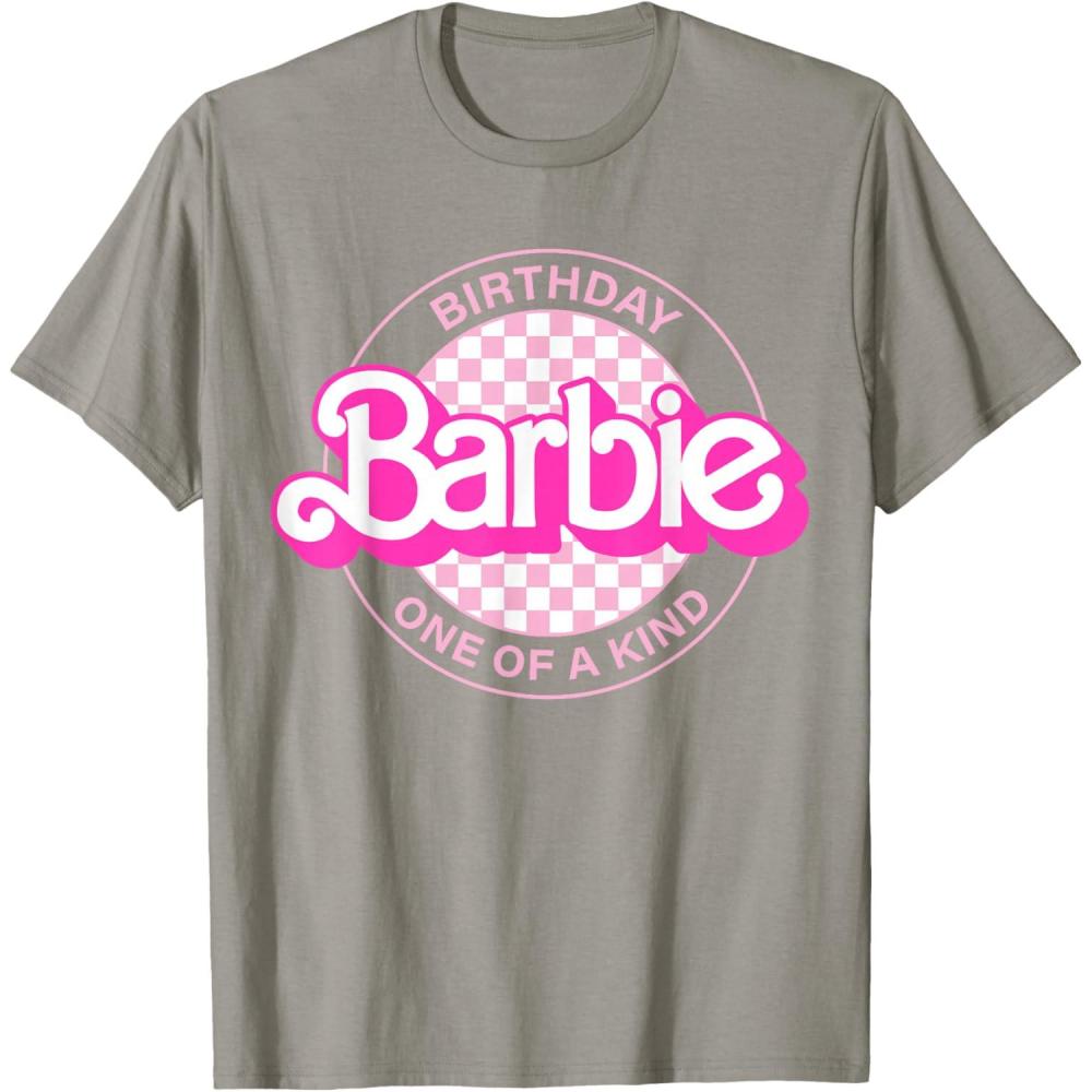 imageBarbie  Barbie Birthday Classic  One of a Kind TShirtSlate Grey