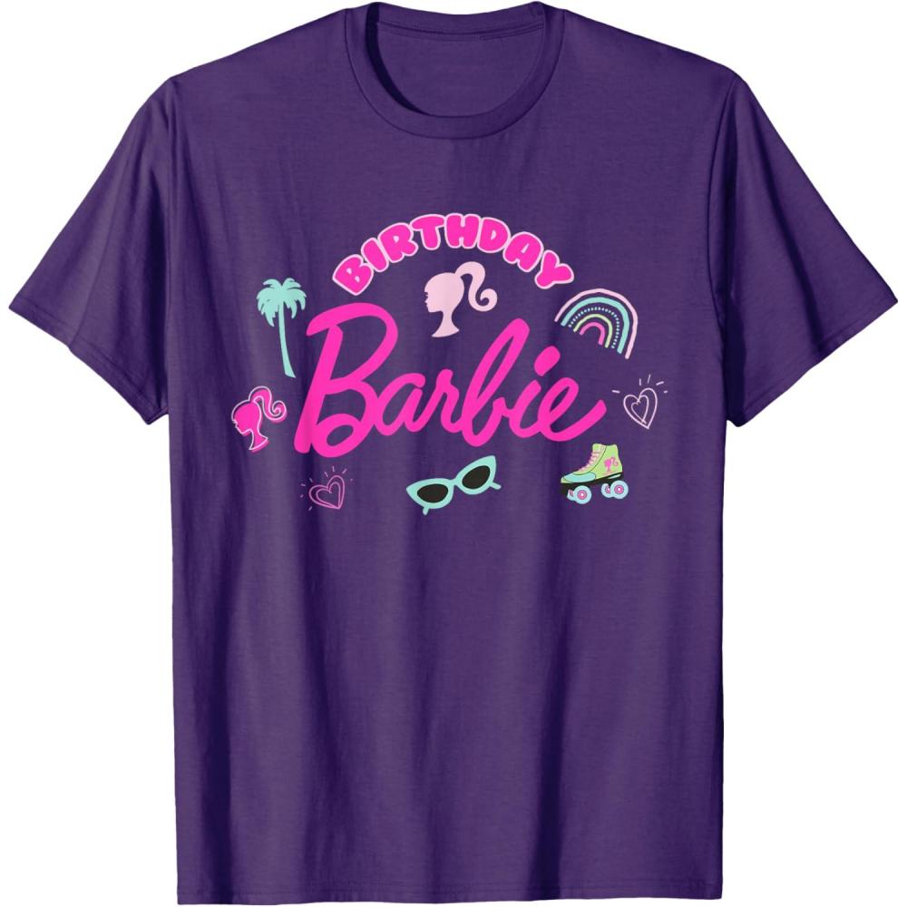 imageBarbie  Birthday Barbie Icons TShirtPurple