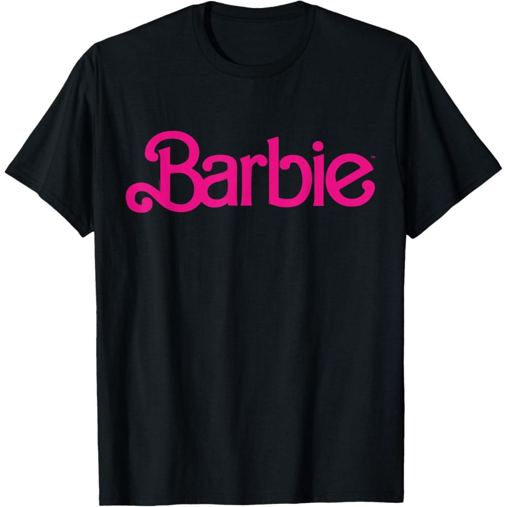 imageBarbie 1980s Logo TShirtBlack