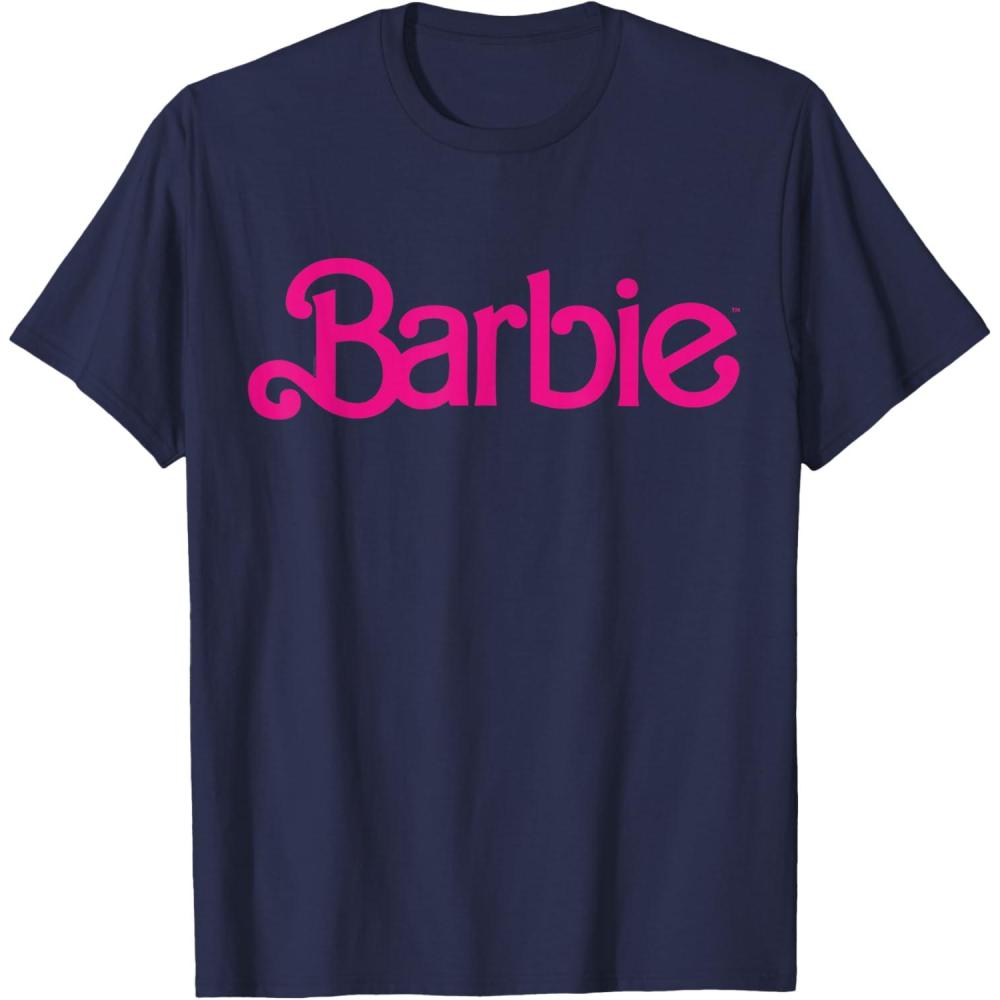 imageBarbie 1980s Logo TShirtNavy Blue