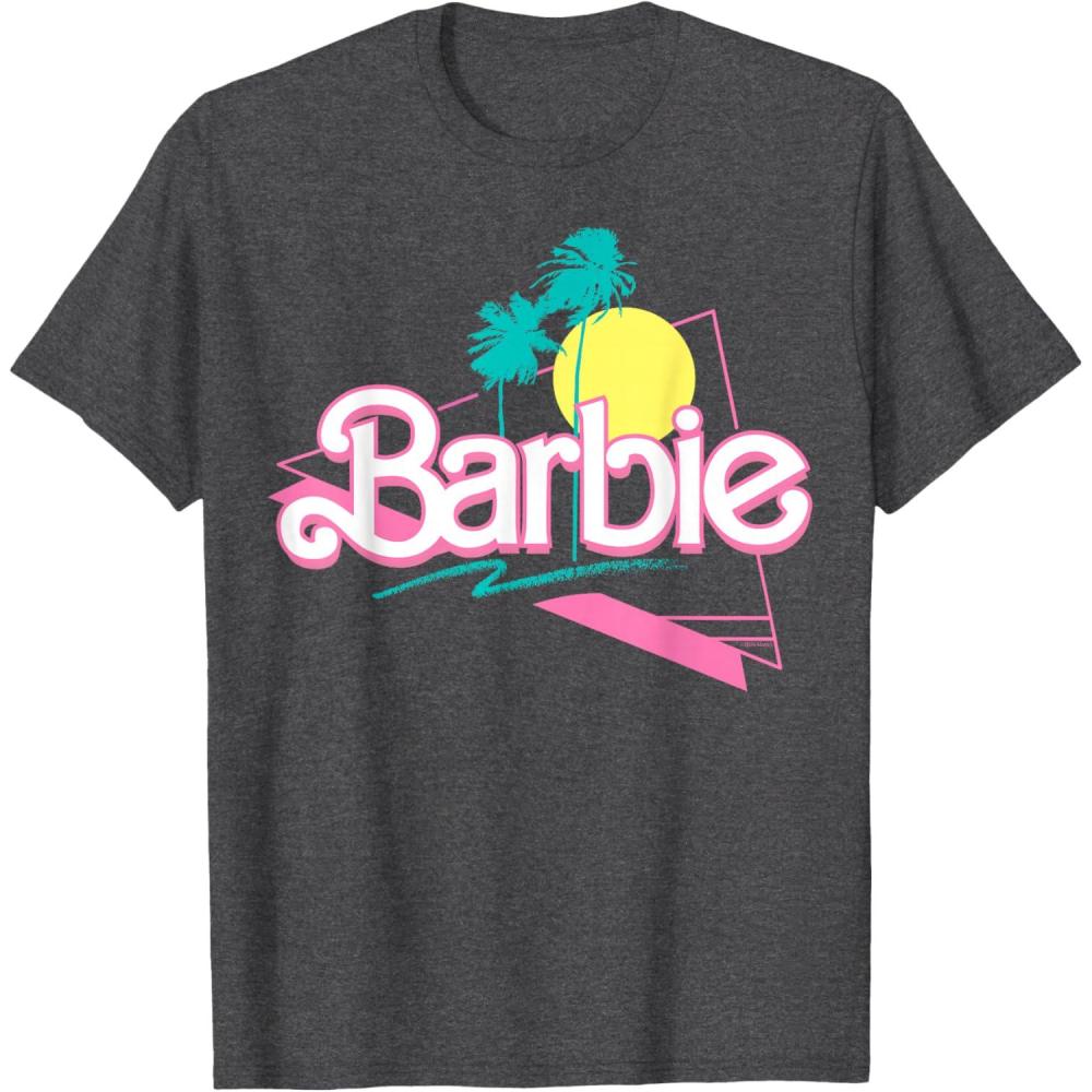 imageBarbie 90s Retro Logo TShirtDark Heather Grey