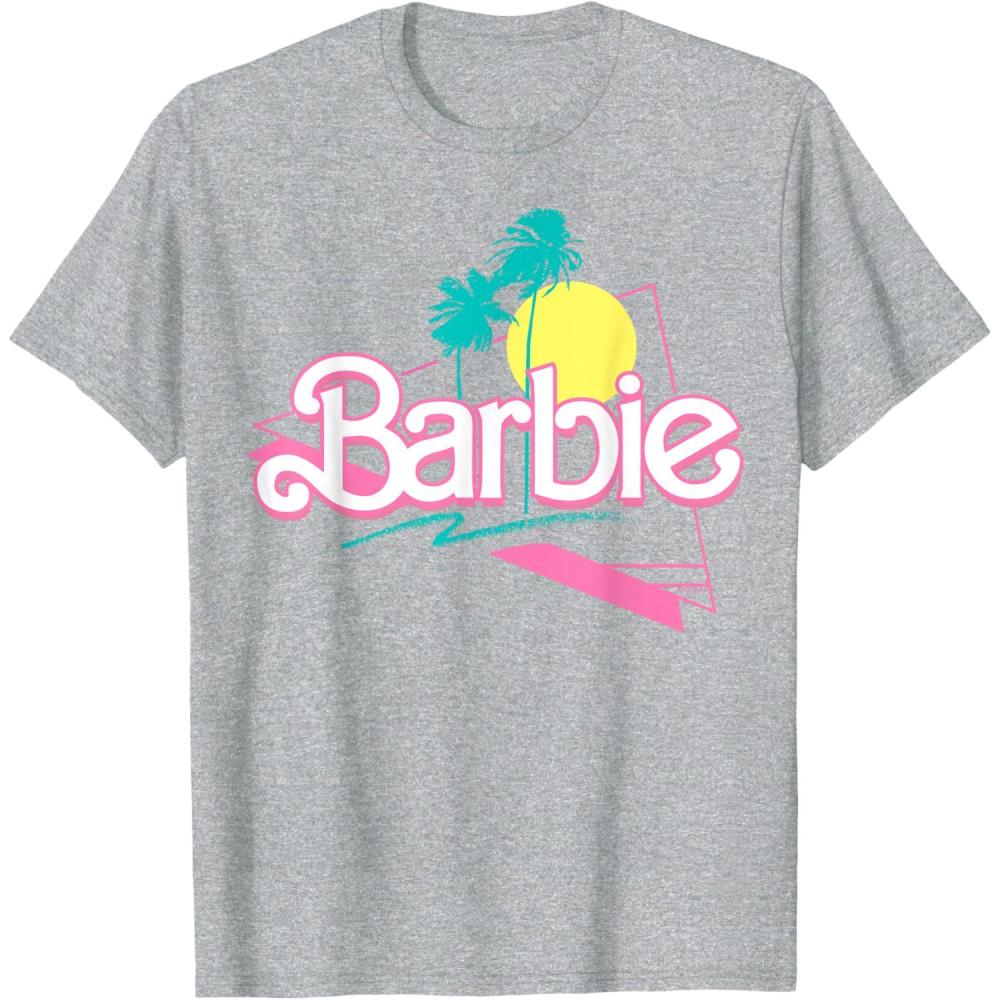 imageBarbie 90s Retro Logo TShirtHeather Grey