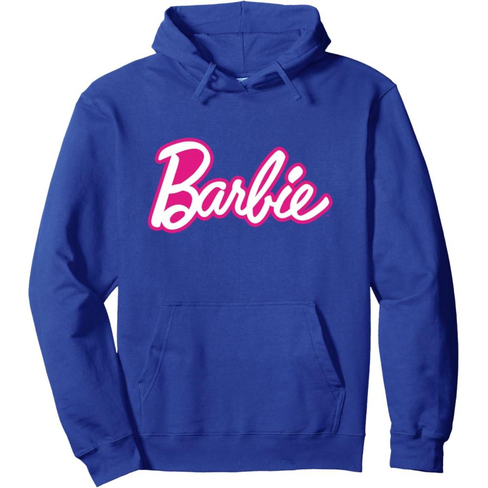 imageBarbie Current Pink and White Script Logo Pullover HoodieRoyal Blue