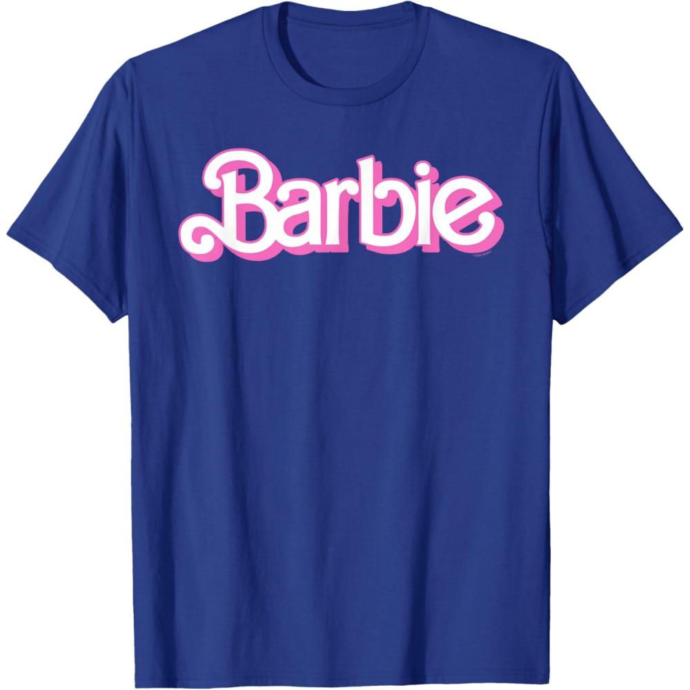 imageBarbie Logo Bright White TShirtRoyal Blue