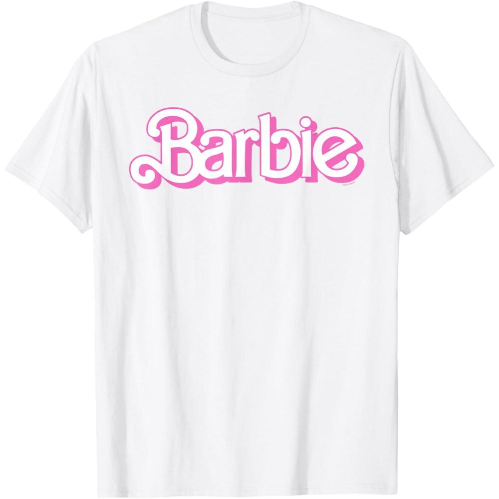 imageBarbie Logo Bright White TShirtWhite