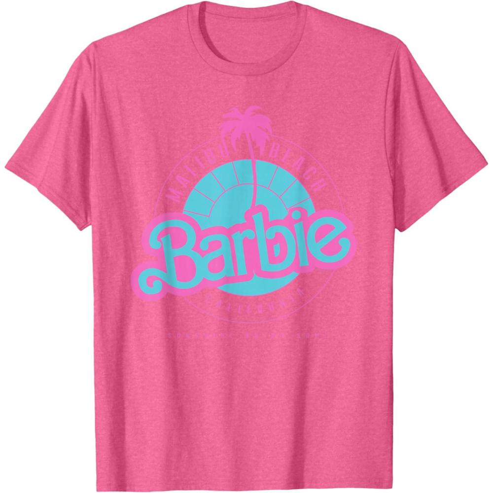 imageBarbie Malibu Beach California TShirtPink Heather