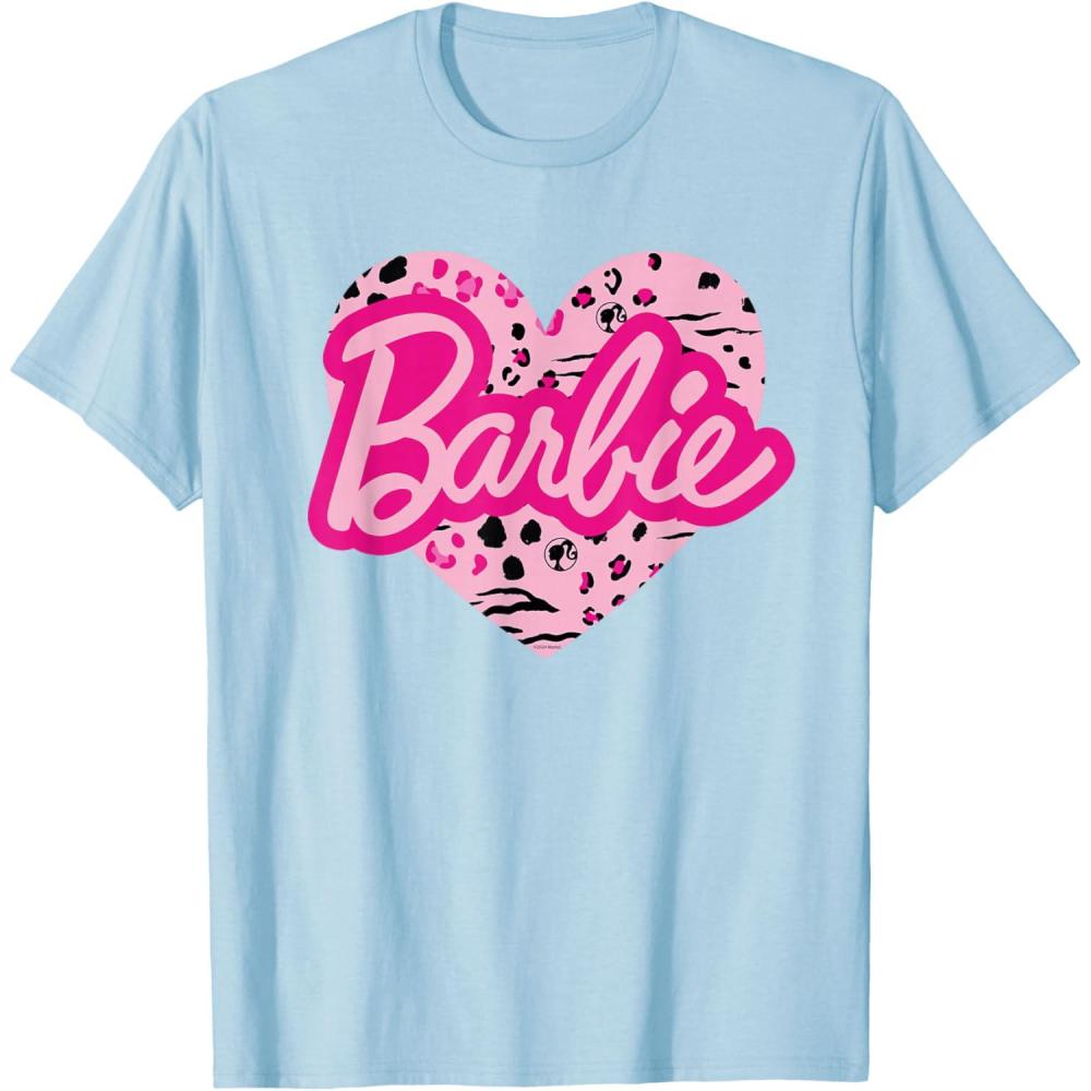 imageBarbie Patterned Heart Logo TShirtBaby Blue