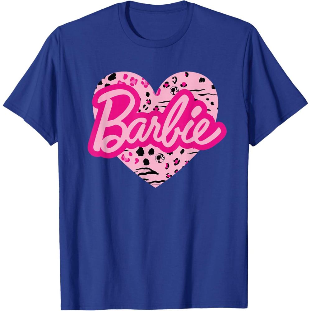 imageBarbie Patterned Heart Logo TShirtRoyal Blue