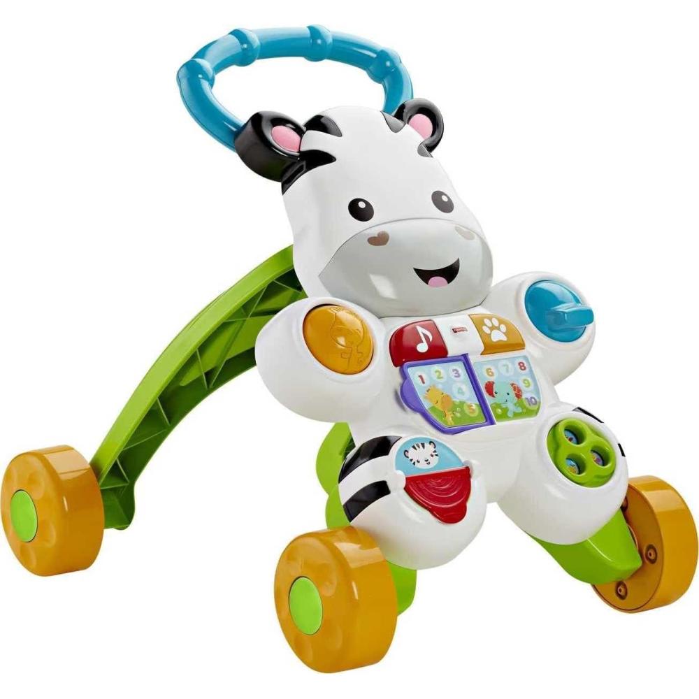 imageFisherPrice Baby Push Toy Learn with Me Zebra Walker Musical Learning Activity with Lights ampamp Fine Motor Play for Infants Ages 6 Months Amazon ExclusiveStandard Packaging