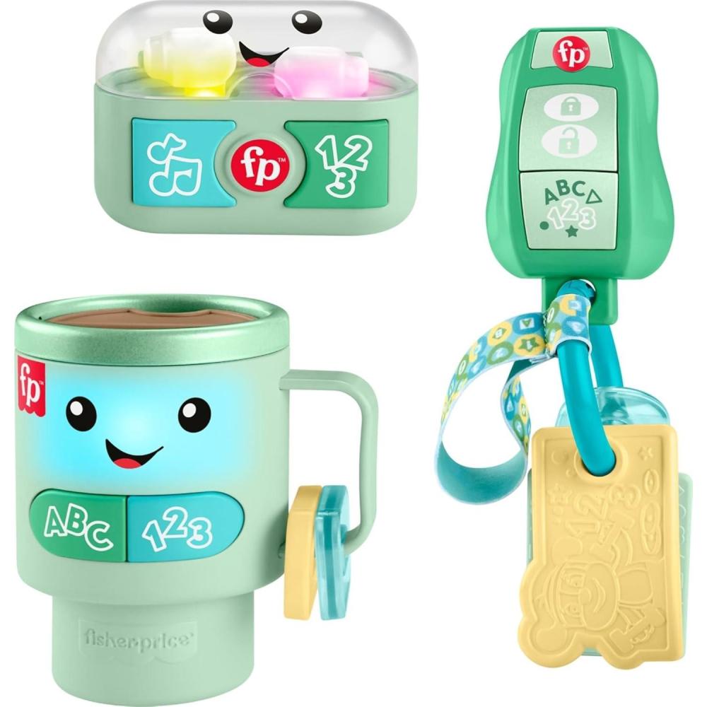 imageFisherPrice Baby Toys Laugh ampamp Learn Ready to Go Gift Set 3 Electronic Learning Activities for Toddler Pretend Play Kids Ages 6 Months Amazon ExclusiveGift Set