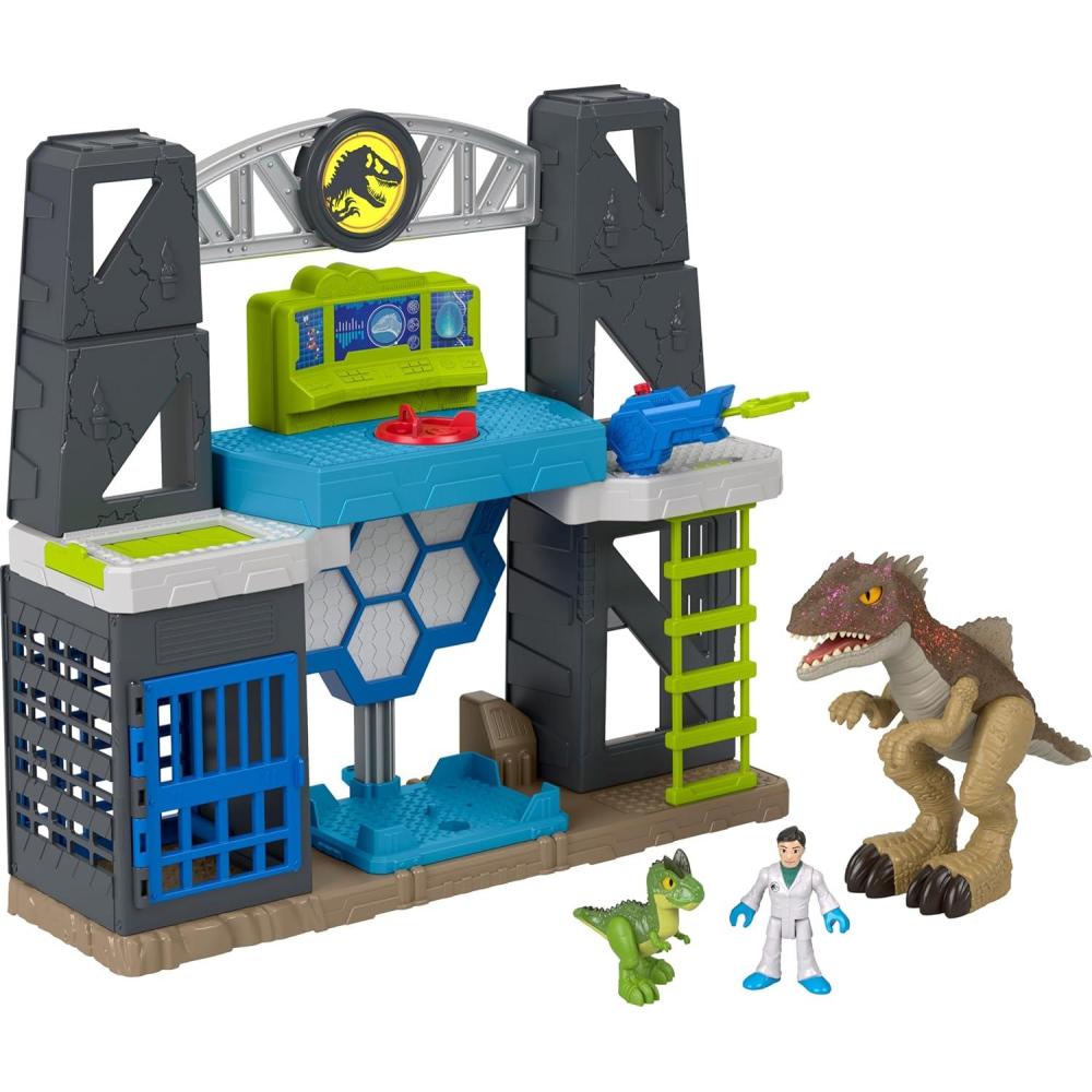imageFisherPrice Imaginext Jurassic World Dinosaur Toys Scan ampamp Glow Dino Playset with Lights ampamp Sounds for Kids Ages 3 Years