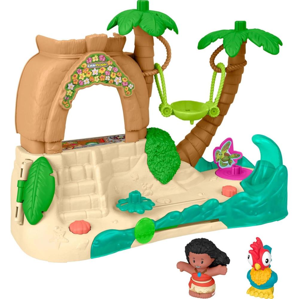 imageFisherPrice Little People Toddler Toy Disney Princess Moana Adventure Village Playset with Figures for Pretend Play Kids Ages 18 Months