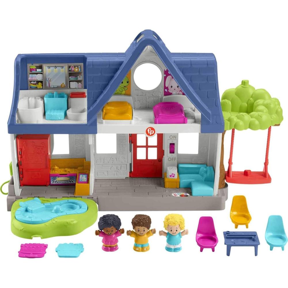 imageFisherPrice Little People Toddler Toy Friends Together Play House Pretend Playset with Learning Songs for Preschool Kids Ages 1 YearsPlayset